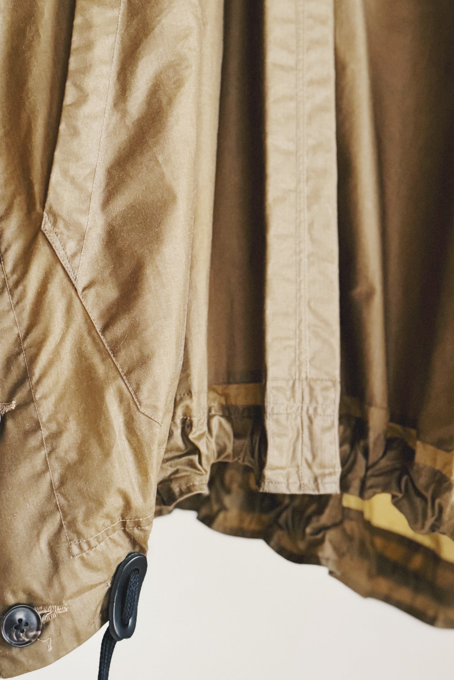 JACKET#54 - WAXED COTTON YELLOW OLIVE - JAN JAN VAN ESSCHE