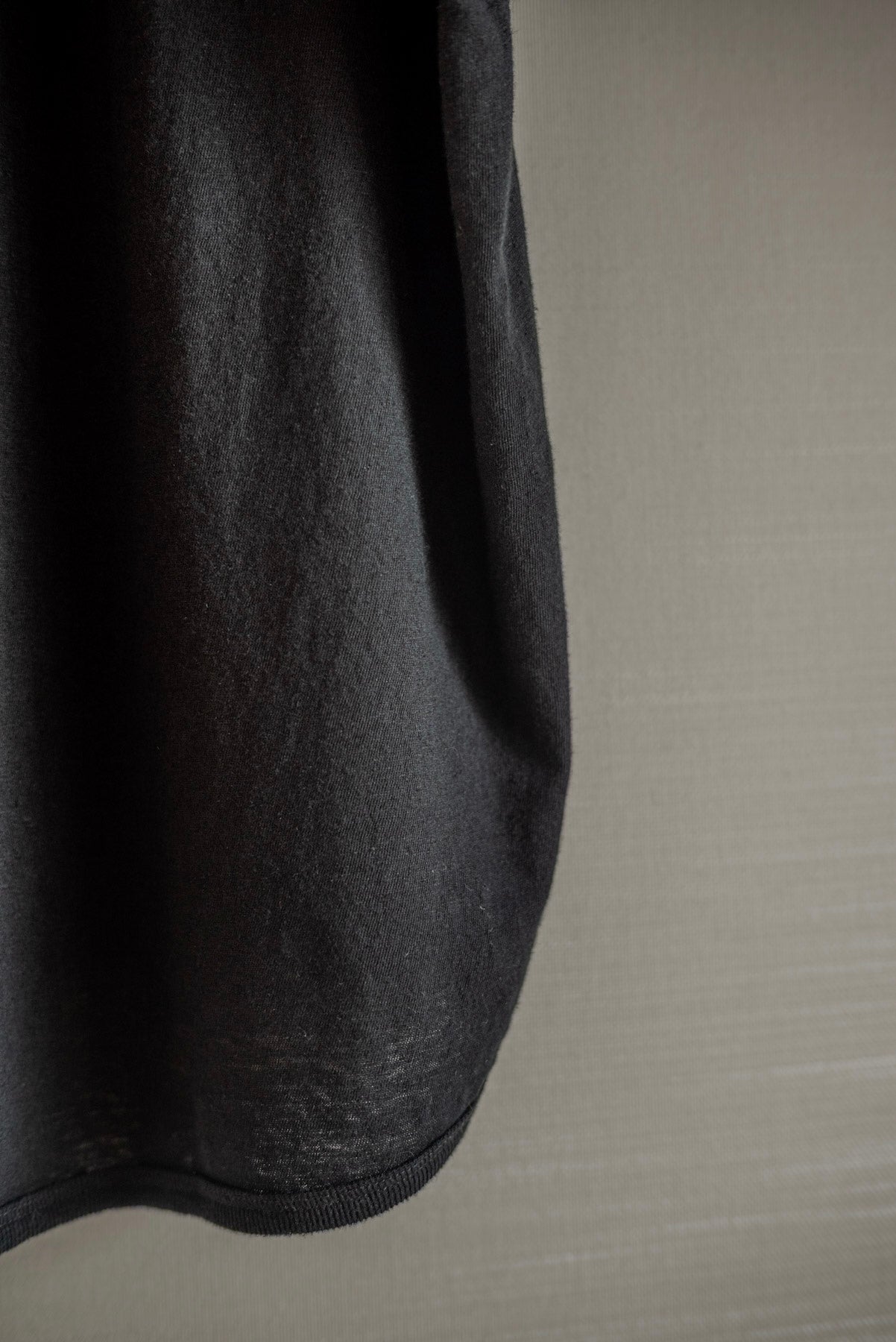 JAN-JAN VAN ESSCHE REGULAR FIT TEE SHORT SLEEVE COTTON LINEN JERSEY BLACK