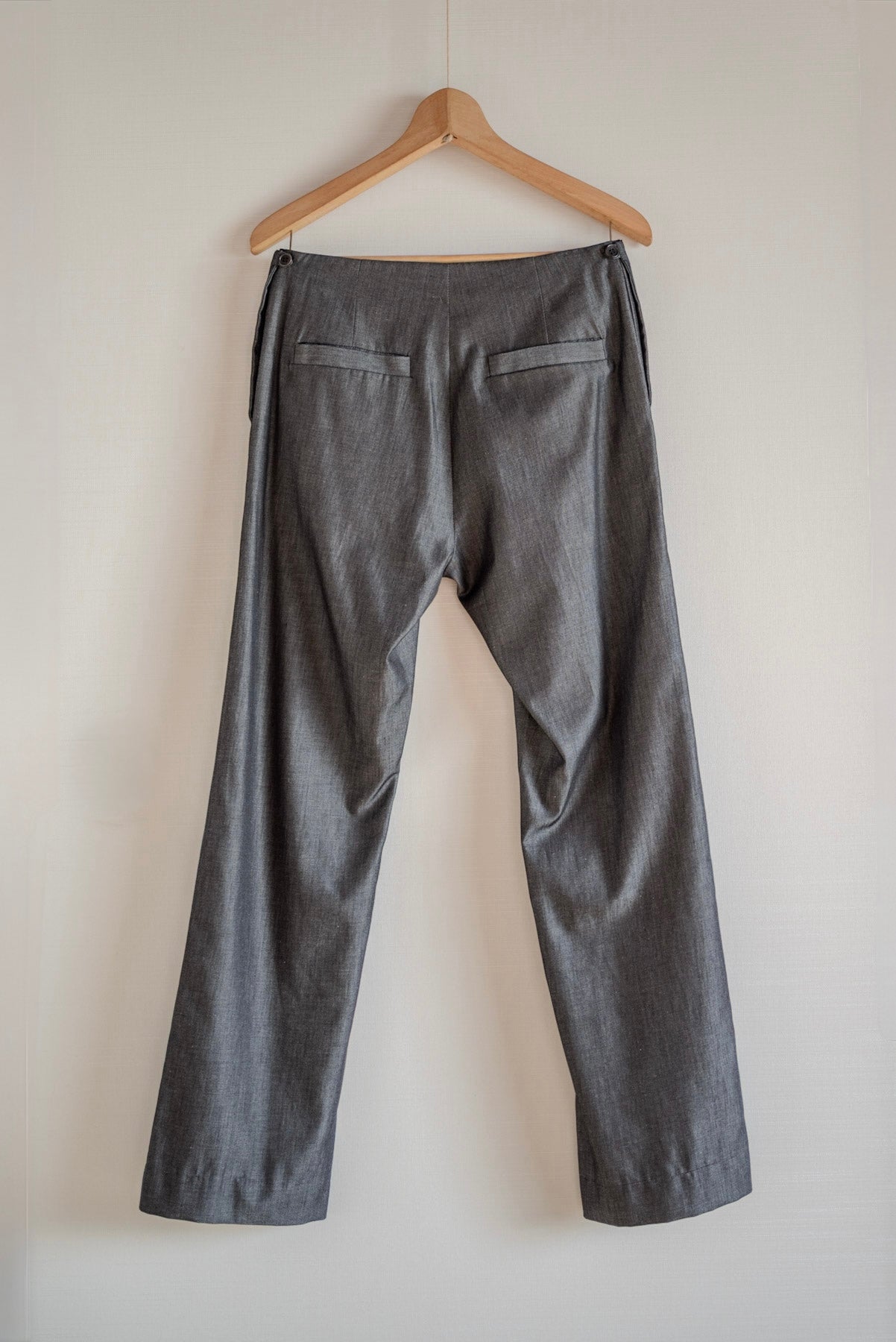 TAILORED TROUSERS BLACK DENIM GABRIELA COLL GARMENTS
