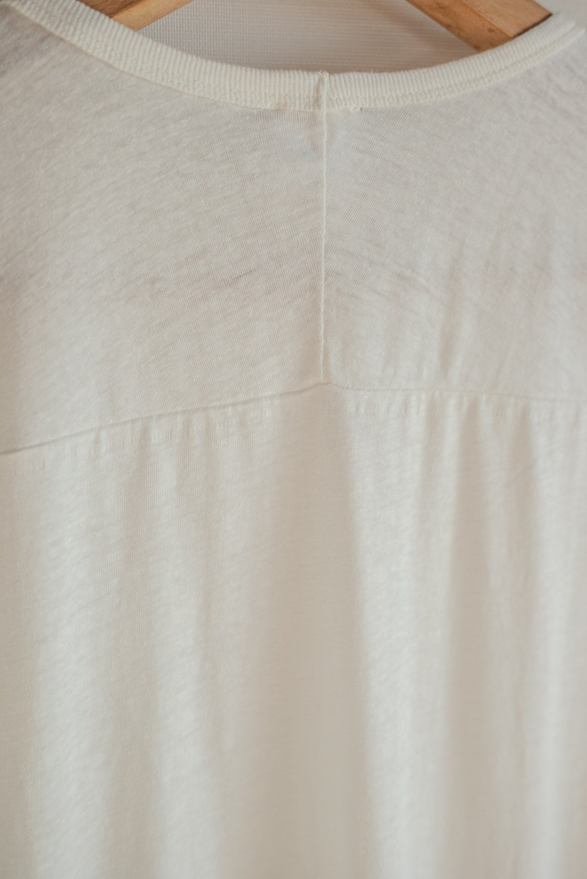 JAN-JAN VAN ESSCHE LOOSE FIT TANK TOP ORGANIC COTTON LINEN OFF WHITE