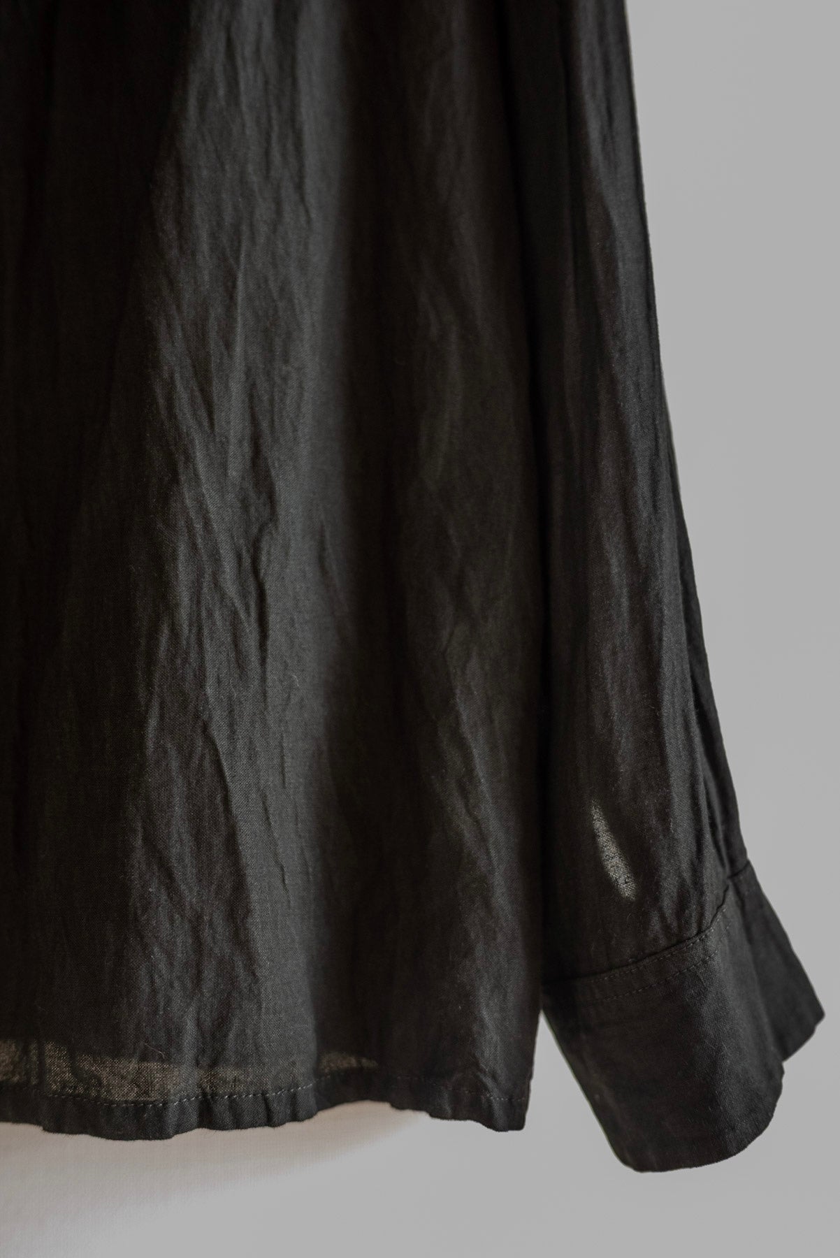 BEAUGAN SAFARI SHIRT MUD DYED INDIGO BLACK