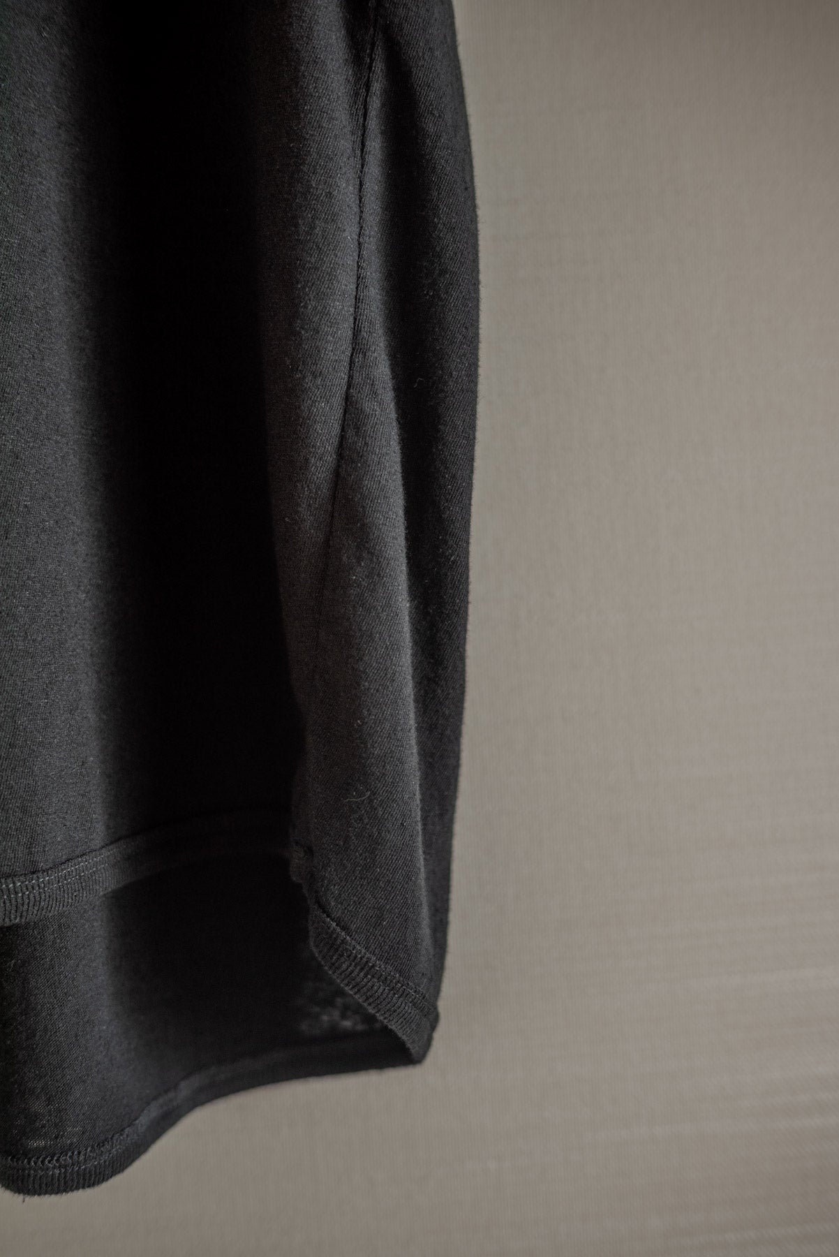 JAN-JAN VAN ESSCHE REGULAR FIT TEE SHORT SLEEVE COTTON LINEN JERSEY BLACK