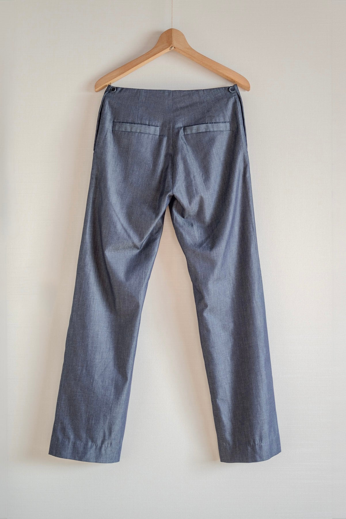 TAILORED TROUSERS BLUE DENIM GABRIELA COLL GARMENTS