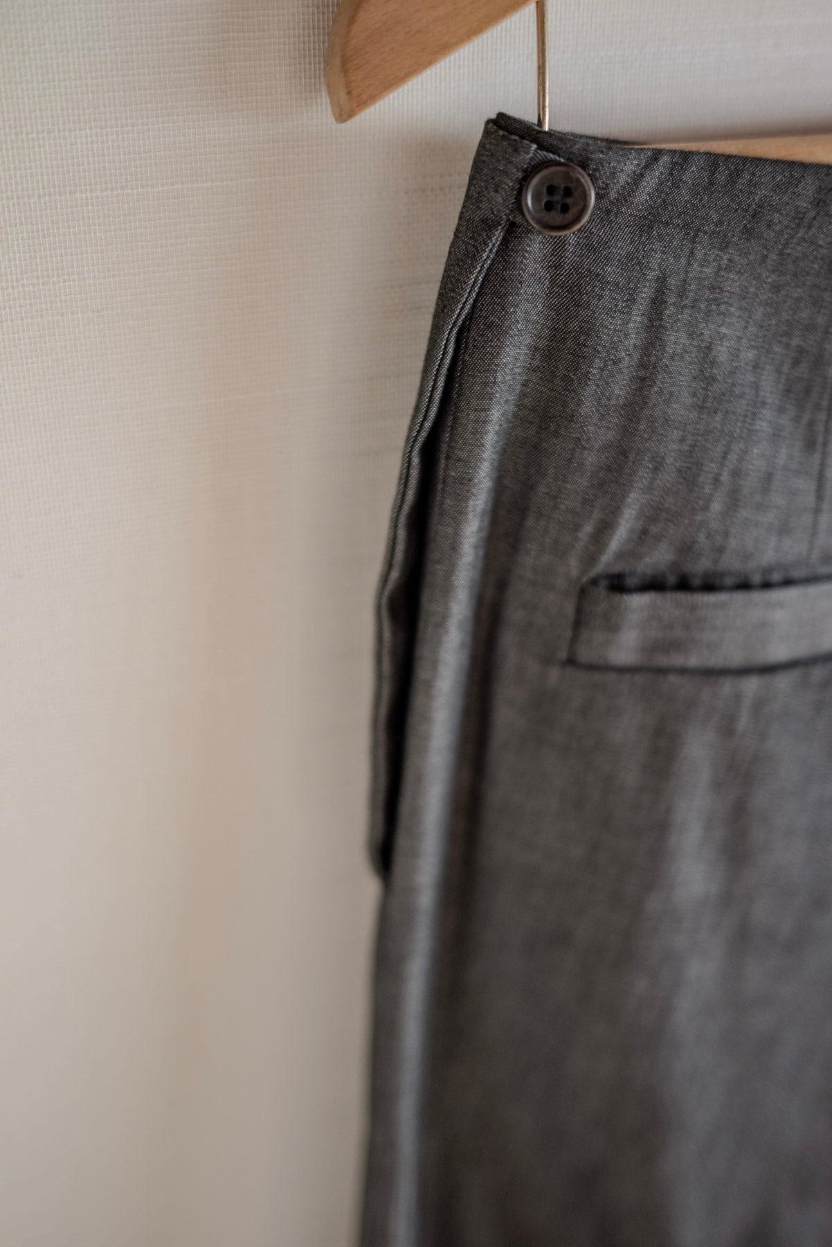 TAILORED TROUSERS BLACK DENIM GABRIELA COLL GARMENTS
