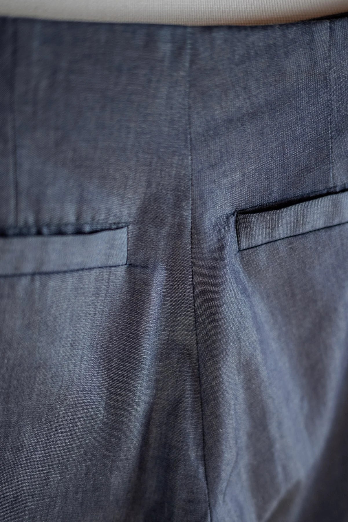 TAILORED TROUSERS BLUE DENIM GABRIELA COLL GARMENTS