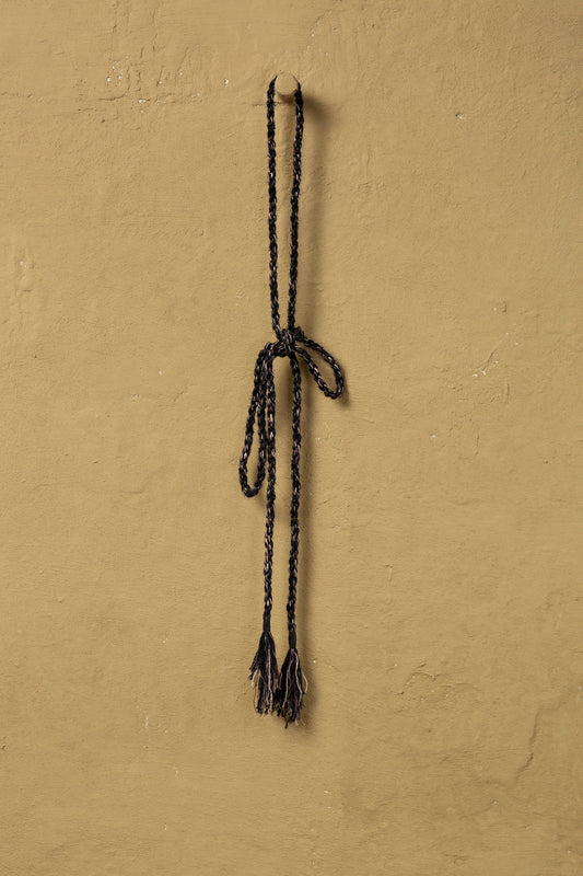 CEINTURE EN CORDE TORSADÉE JAN-JAN VAN ESSCHE FILS MIXTES FONCÉS