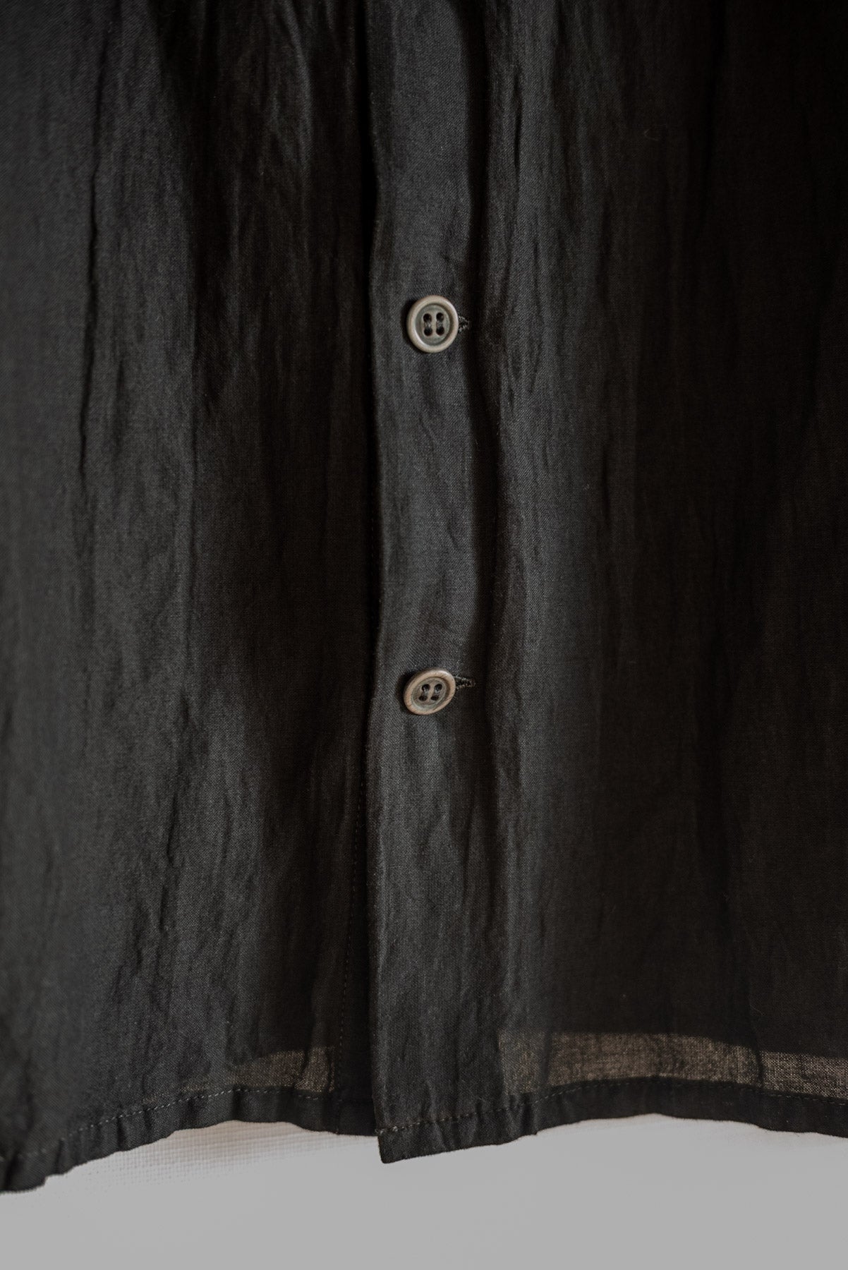 BEAUGAN SAFARI SHIRT MUD DYED INDIGO BLACK