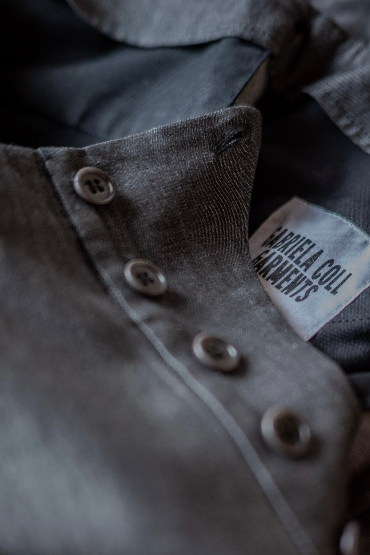 TAILORED TROUSERS BLACK DENIM GABRIELA COLL GARMENTS