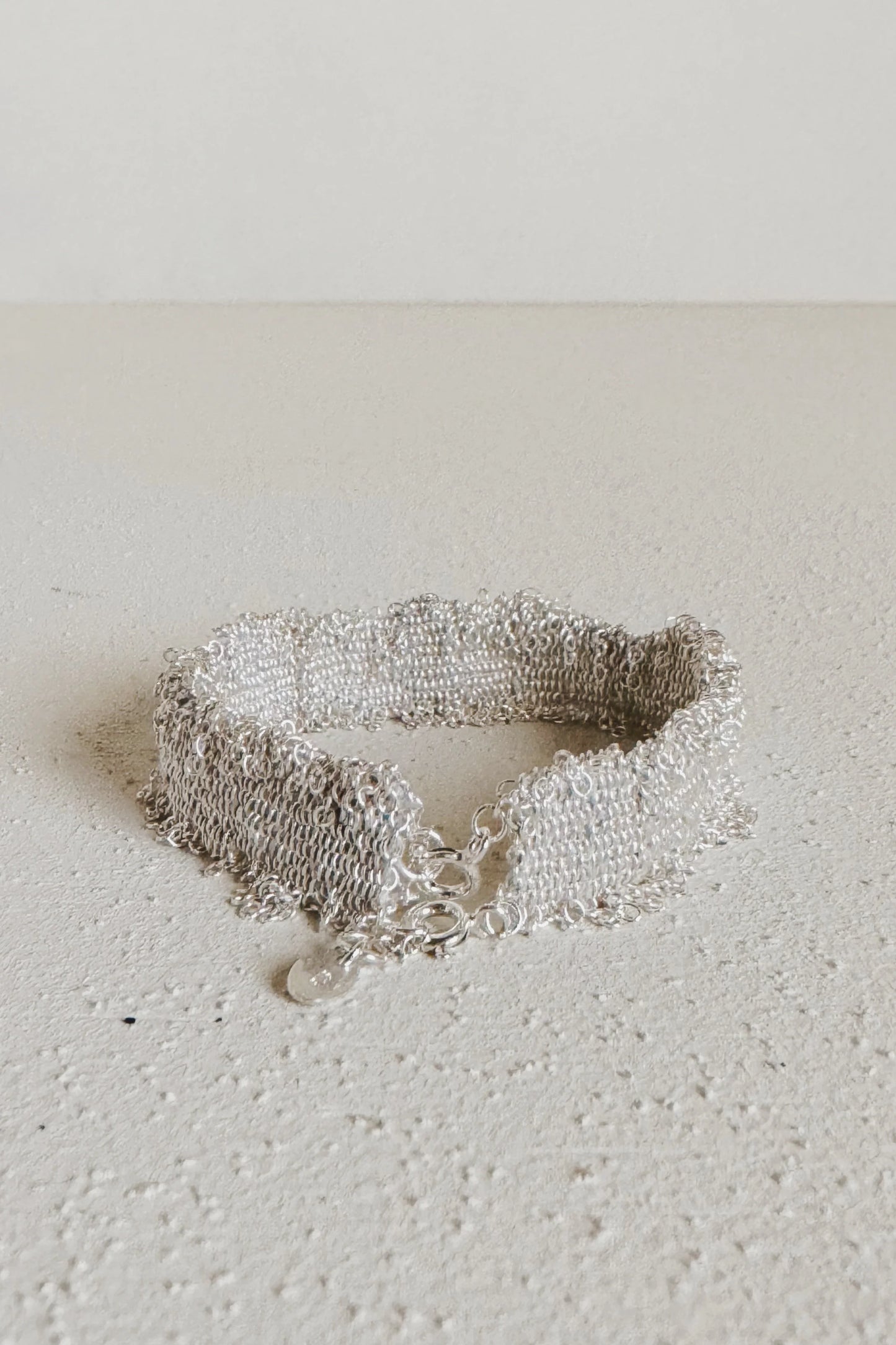 17 BRACELET TISSAGE ÉTERNEL STEPHANIE SCHNEIDER ARGENT STERLING 925 ET SOIE