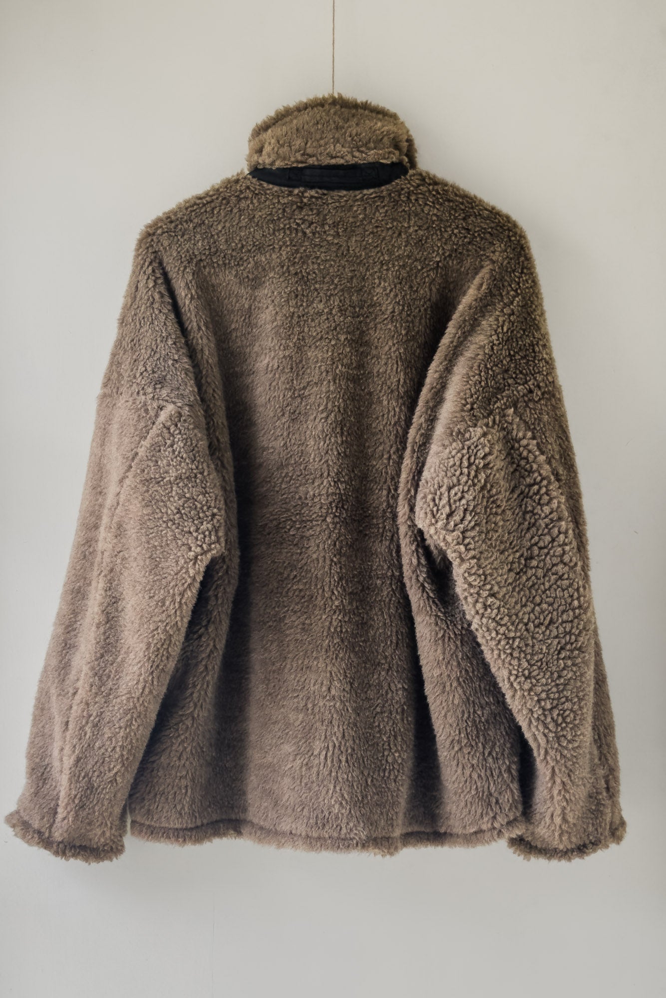 JAN-JAN VAN ESSCHE REVERSIBLE TEDDY/ WATER RESISTANT JACKET TEDDY NATURAL GRAY