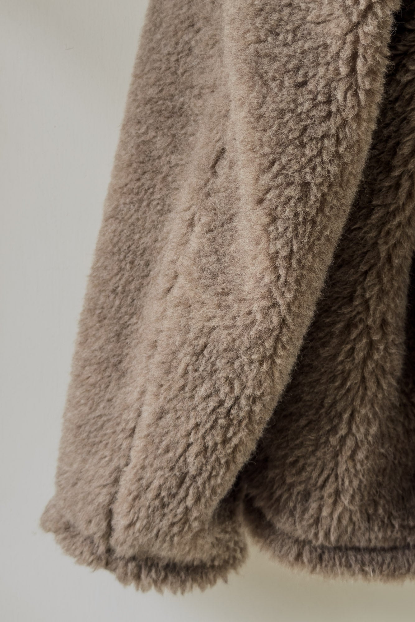 JAN-JAN VAN ESSCHE REVERSIBLE TEDDY/ WATER RESISTANT JACKET TEDDY NATURAL GRAY