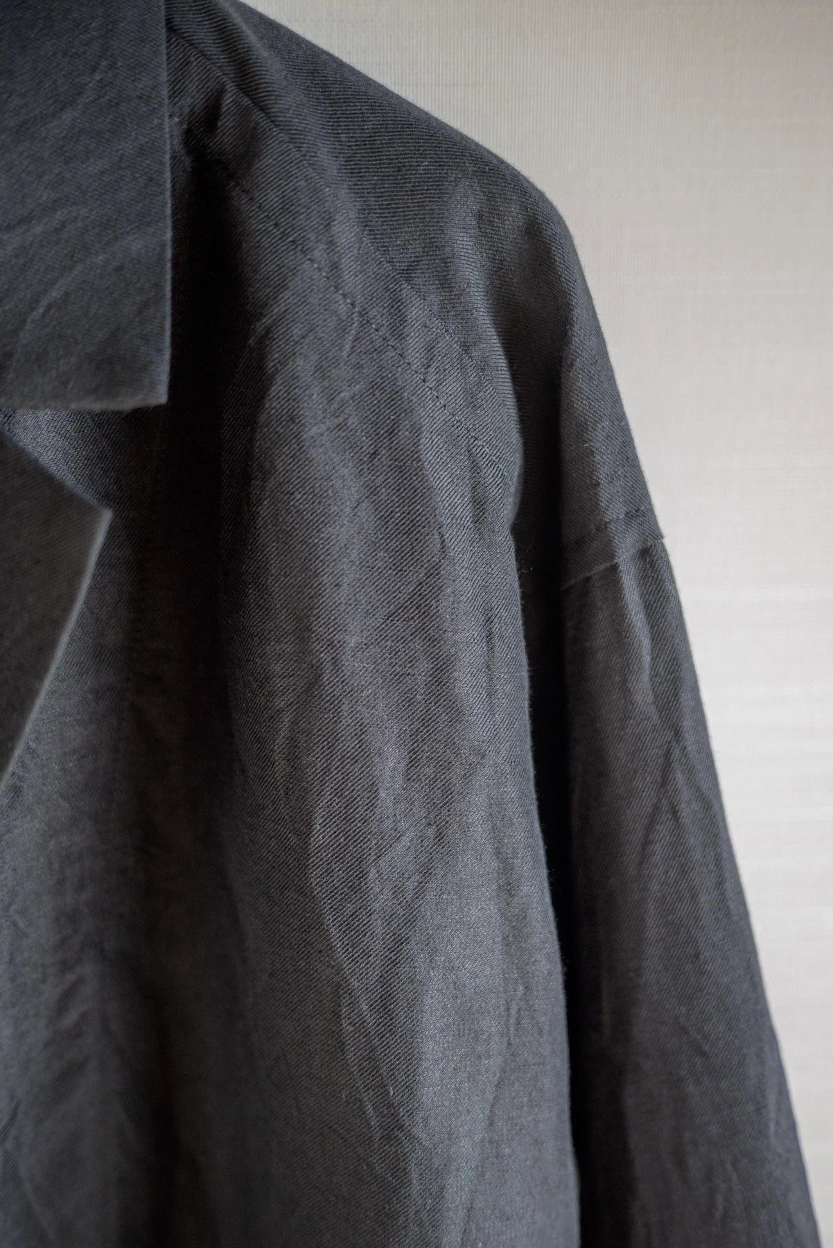 JAN-JAN VAN ESSCHE BLAZER-STYLE OVERCOAT PITCH BLACK