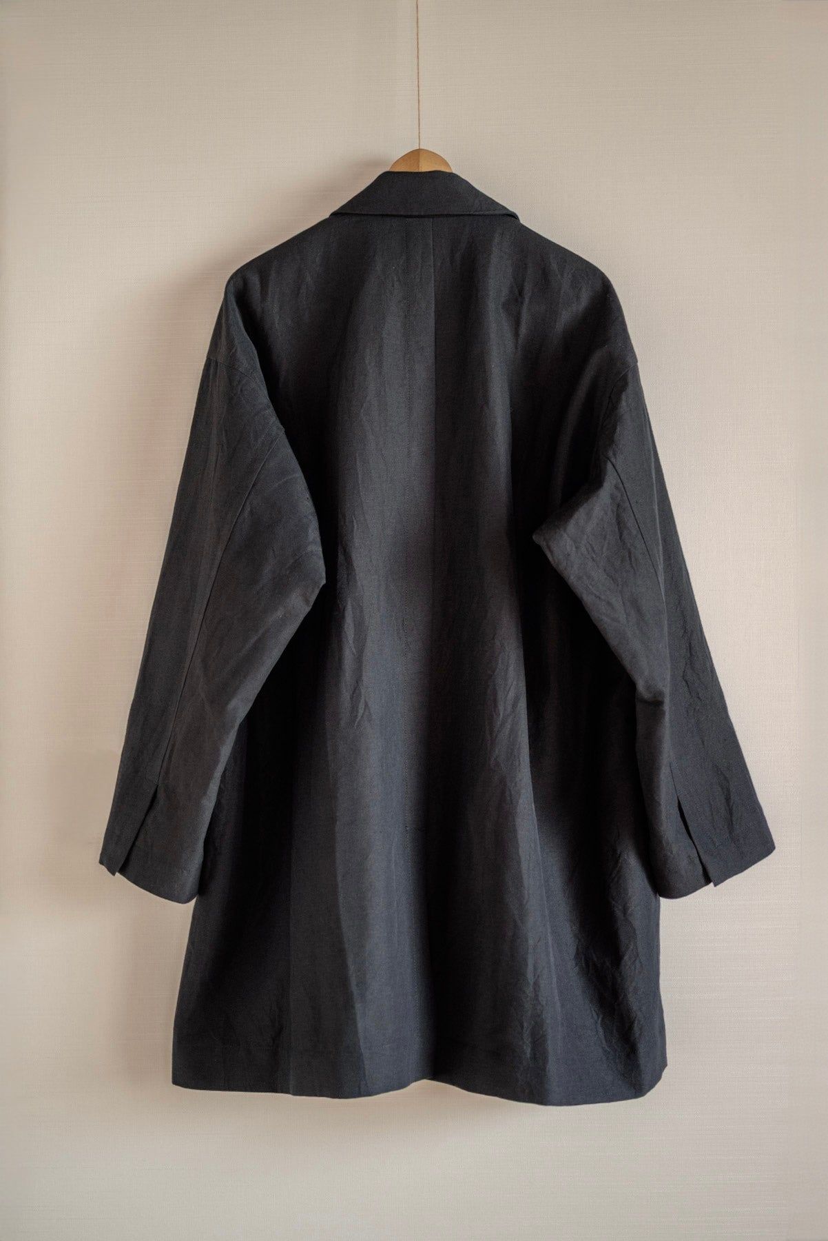 JAN-JAN VAN ESSCHE BLAZER-STYLE OVERCOAT PITCH BLACK