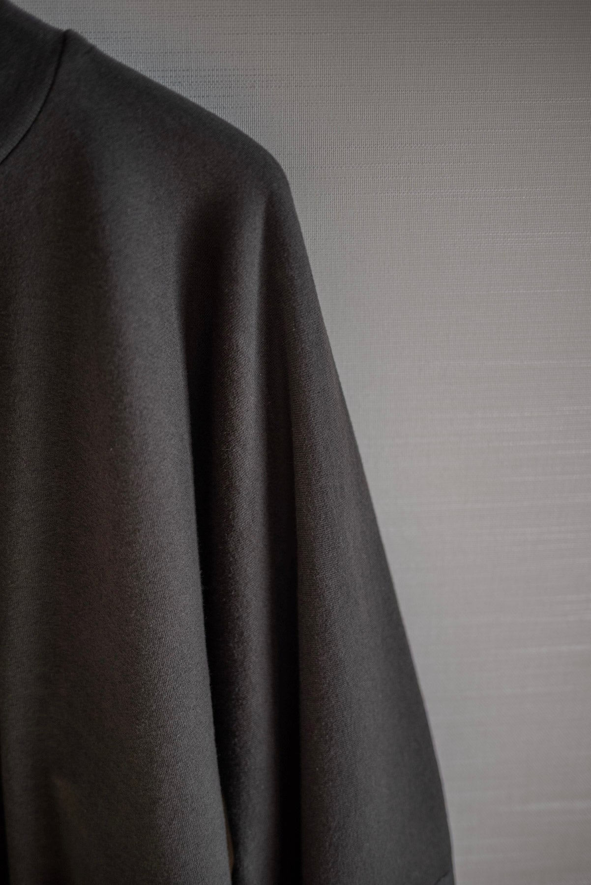 JAN-JAN VAN ESSCHE LOOSE FIT SWEATSHIRT COTTON LINEN WOOL ANTHRACITE