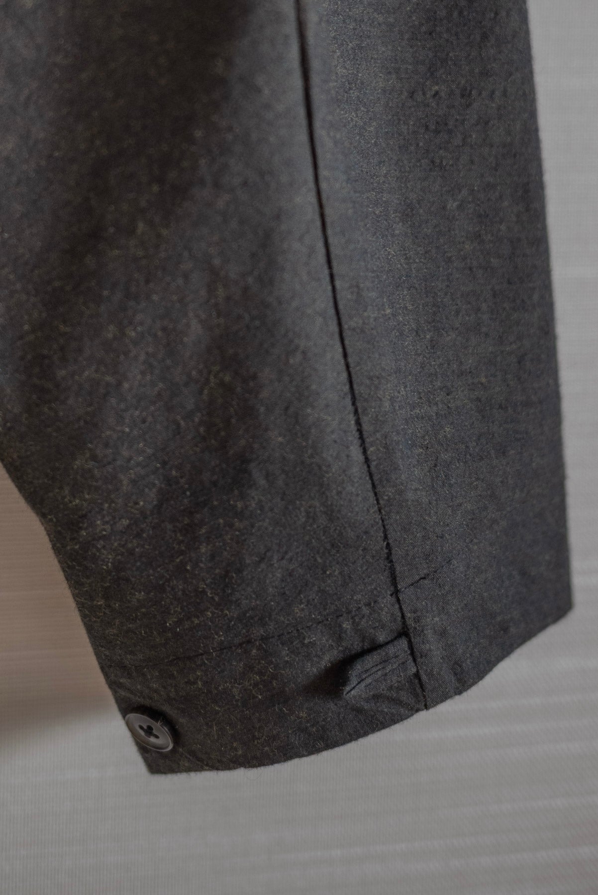 JAN-JAN VAN ESSCHE LOOSE FIT SWEATSHIRT COTTON LINEN WOOL ANTHRACITE