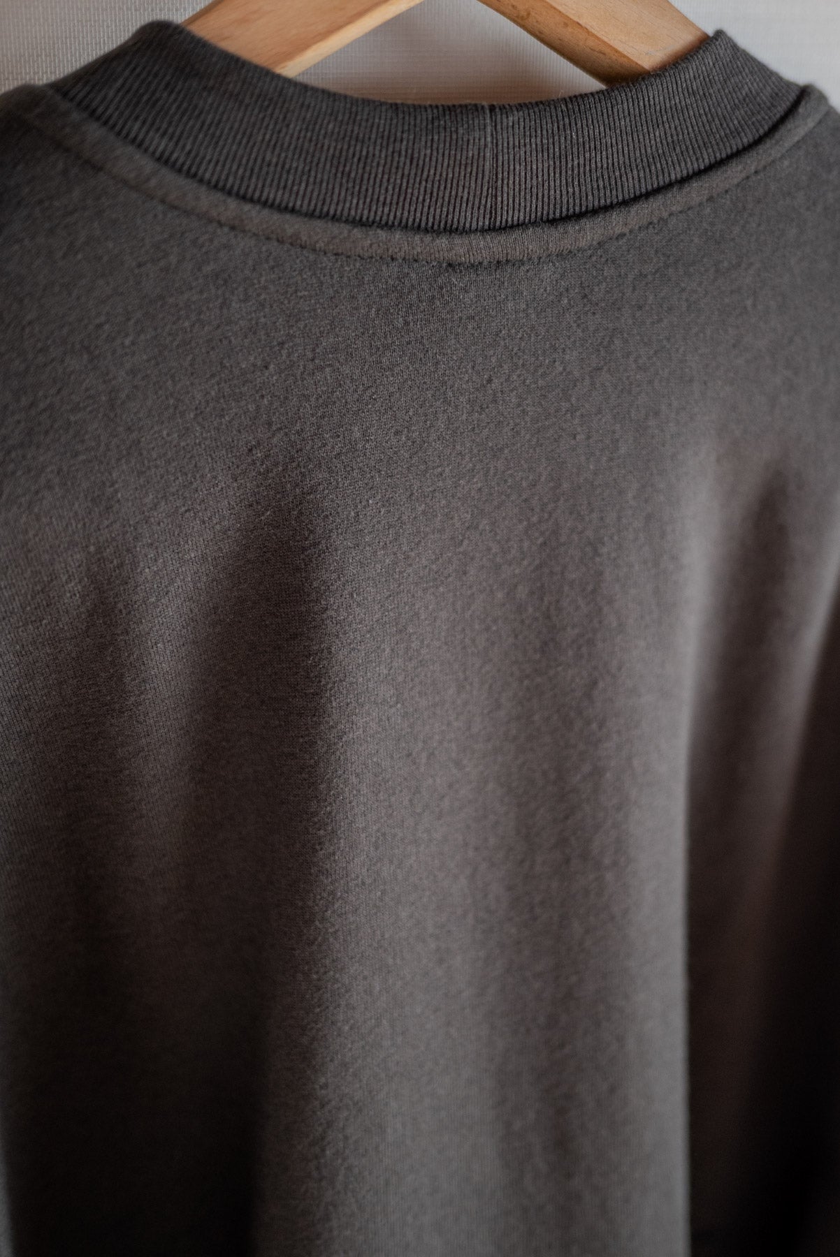 JAN-JAN VAN ESSCHE LOOSE FIT SWEATSHIRT COTTON LINEN WOOL ANTHRACITE