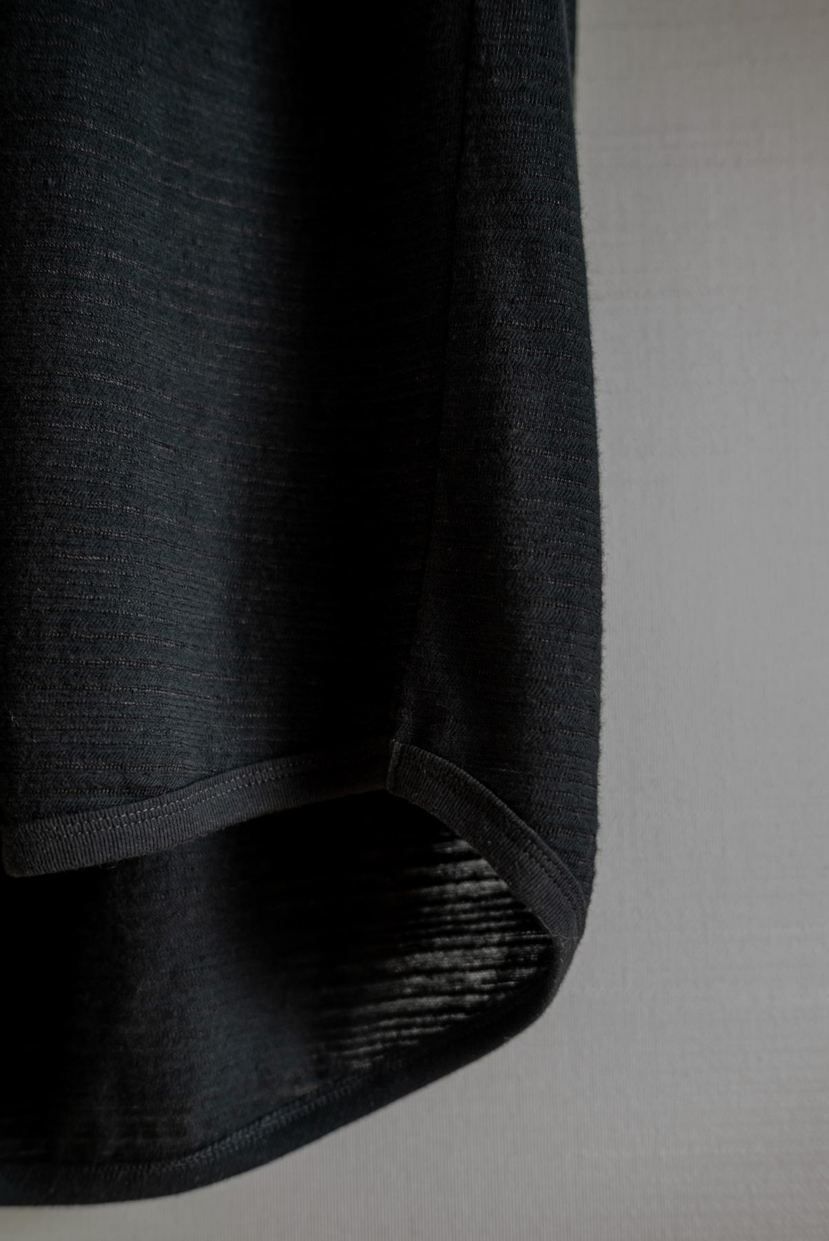 JAN-JAN VAN ESSCHE LOOSE FIT TANK TOP RIPPLE JERSEY BLACK