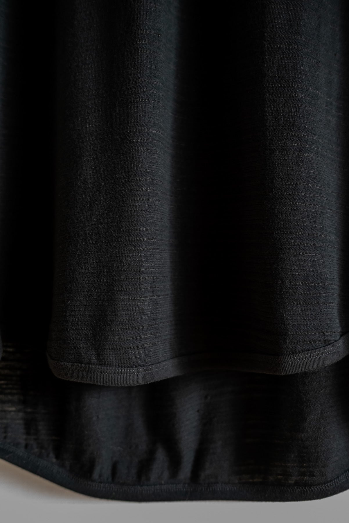 JAN-JAN VAN ESSCHE LOOSE FIT TANK TOP RIPPLE JERSEY BLACK