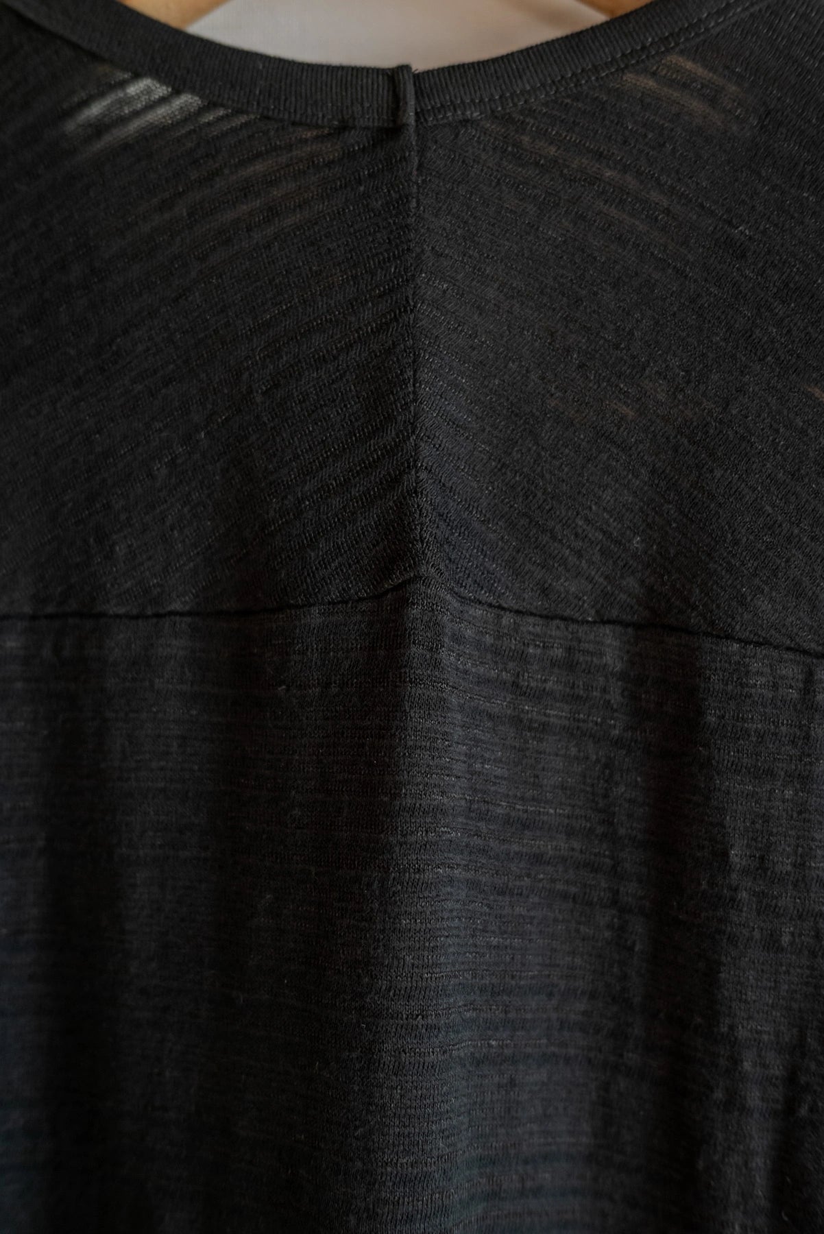JAN-JAN VAN ESSCHE LOOSE FIT TANK TOP RIPPLE JERSEY BLACK