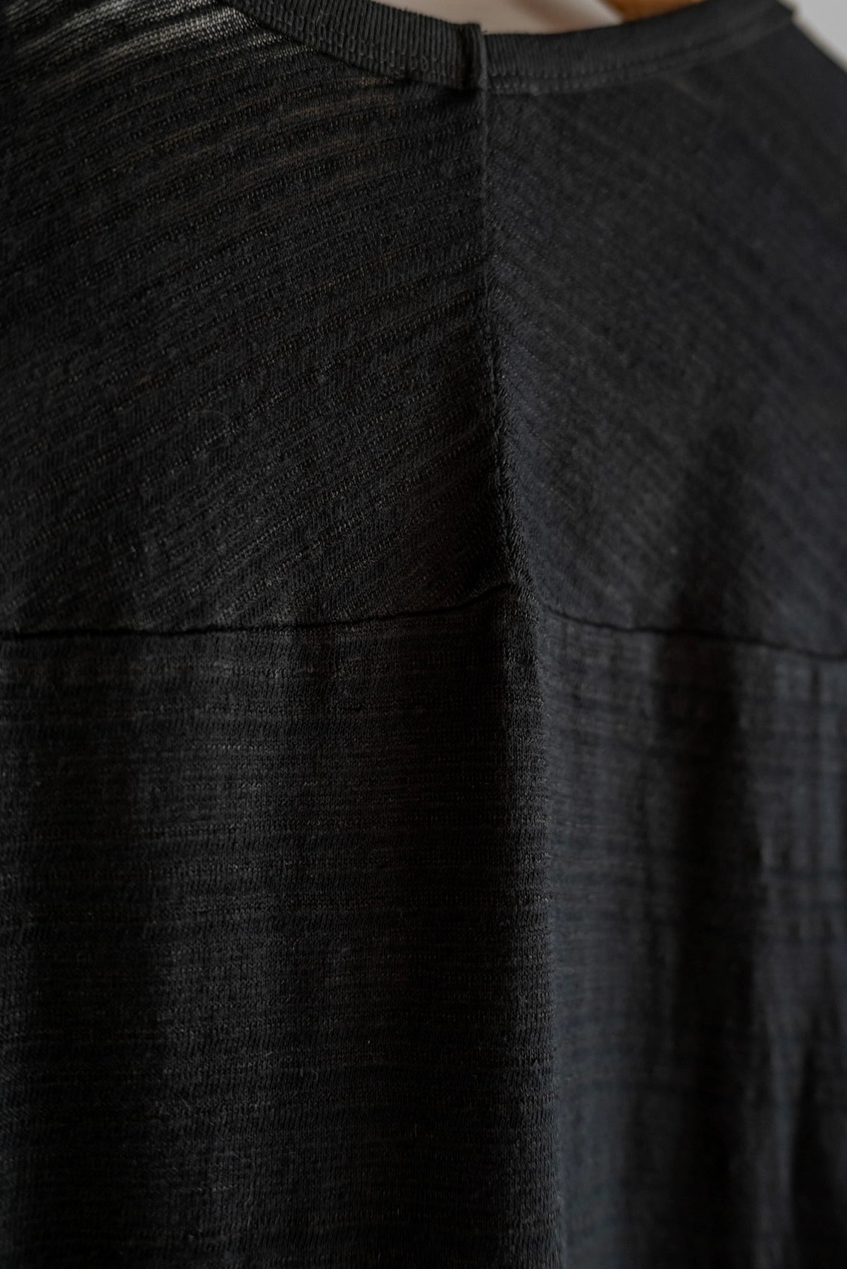 JAN-JAN VAN ESSCHE LOOSE FIT TANK TOP RIPPLE JERSEY BLACK