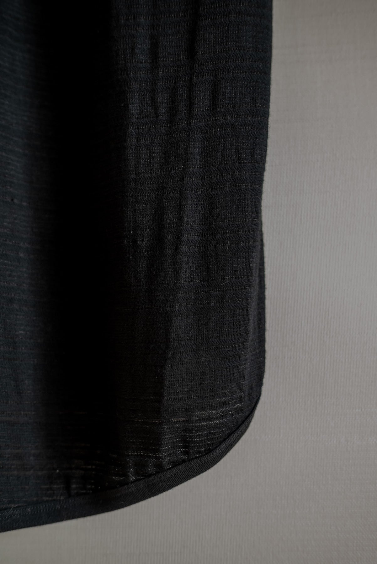 JAN-JAN VAN ESSCHE LOOSE FIT TANK TOP RIPPLE JERSEY BLACK