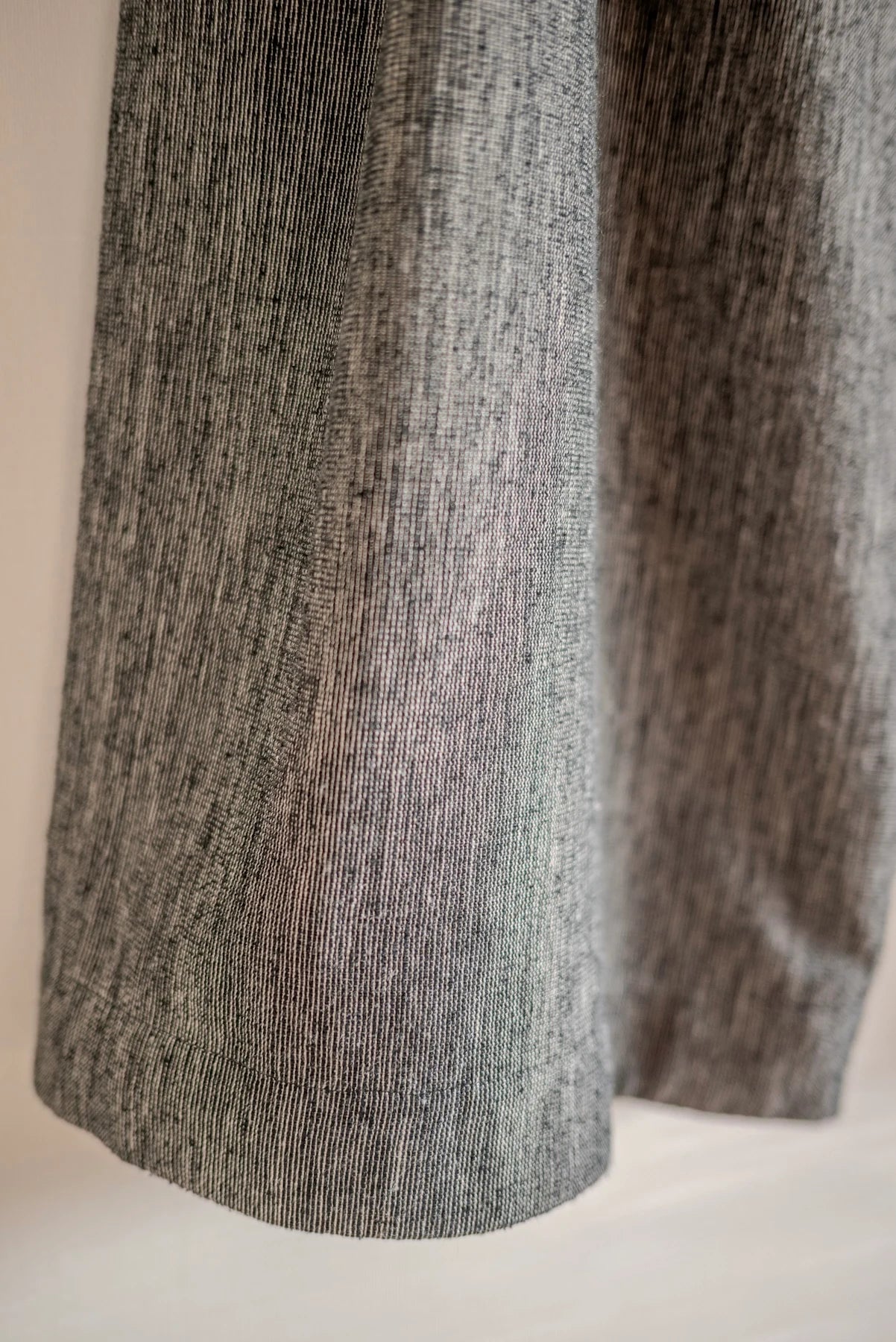 JAN-JAN VAN ESSCHE OVERSIZED DRESS PANTS SILK LINEN CLOTH BLACK & WHITE