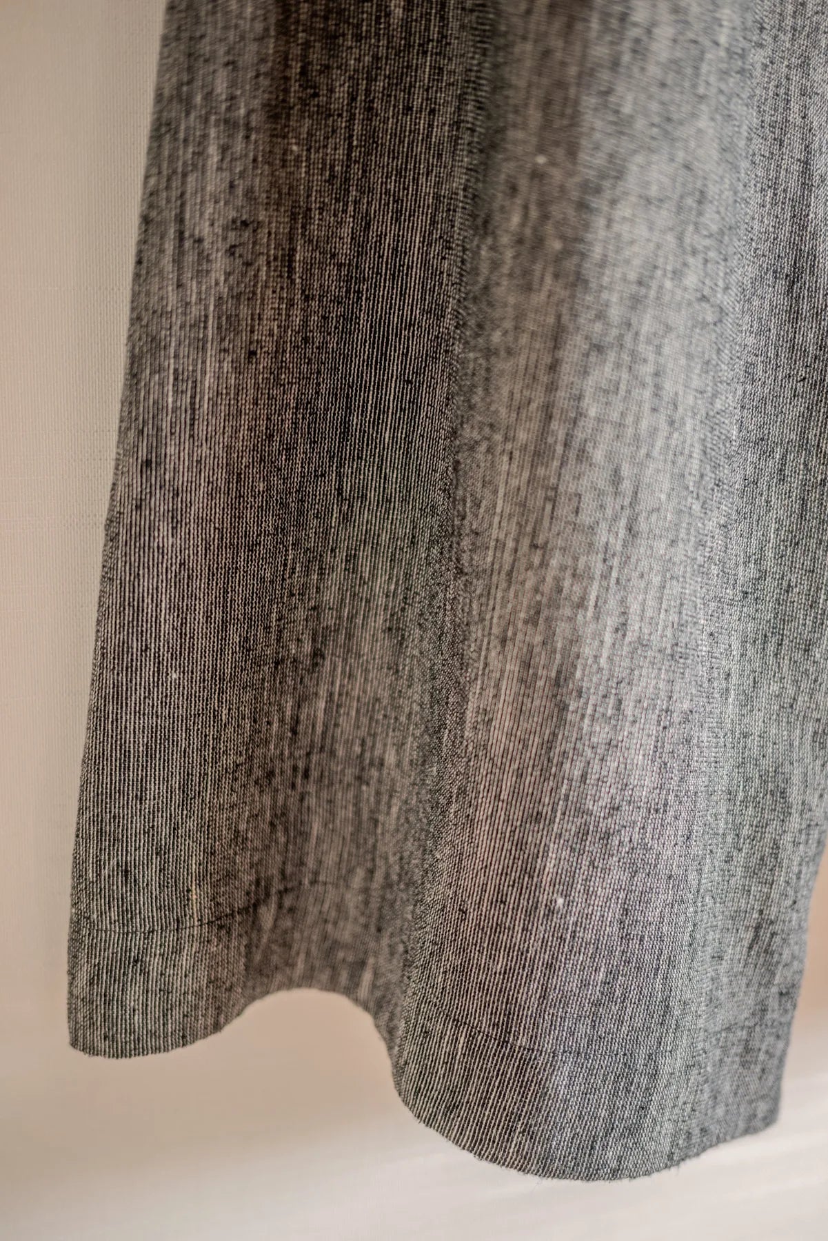 JAN-JAN VAN ESSCHE OVERSIZED DRESS PANTS SILK LINEN CLOTH BLACK & WHITE