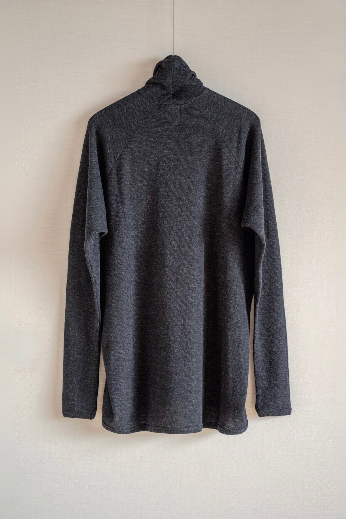JAN-JAN VAN ESSCHE REGULAR FIT TURTLE NECK TEE ANTHRACITE