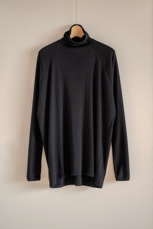 T-shirt col roulé coupe classique Jan-Jan Van Essche noir