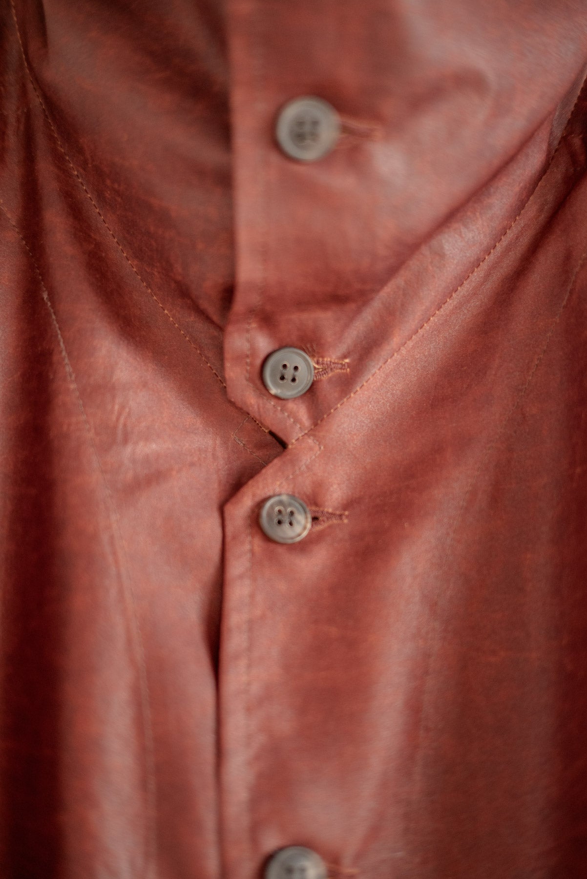 JAN-JAN VAN ESSCHE SHIRT JACKET WITH HIGH STANDING COLLAR OXBLOOD