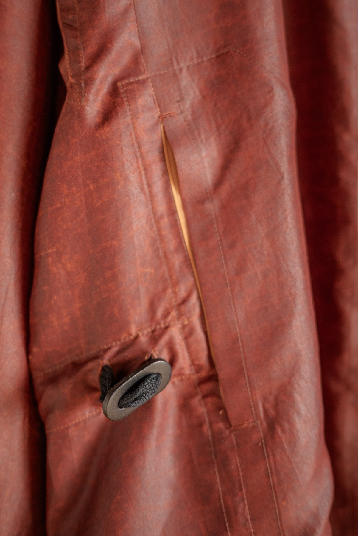 JAN-JAN VAN ESSCHE SHIRT JACKET WITH HIGH STANDING COLLAR OXBLOOD