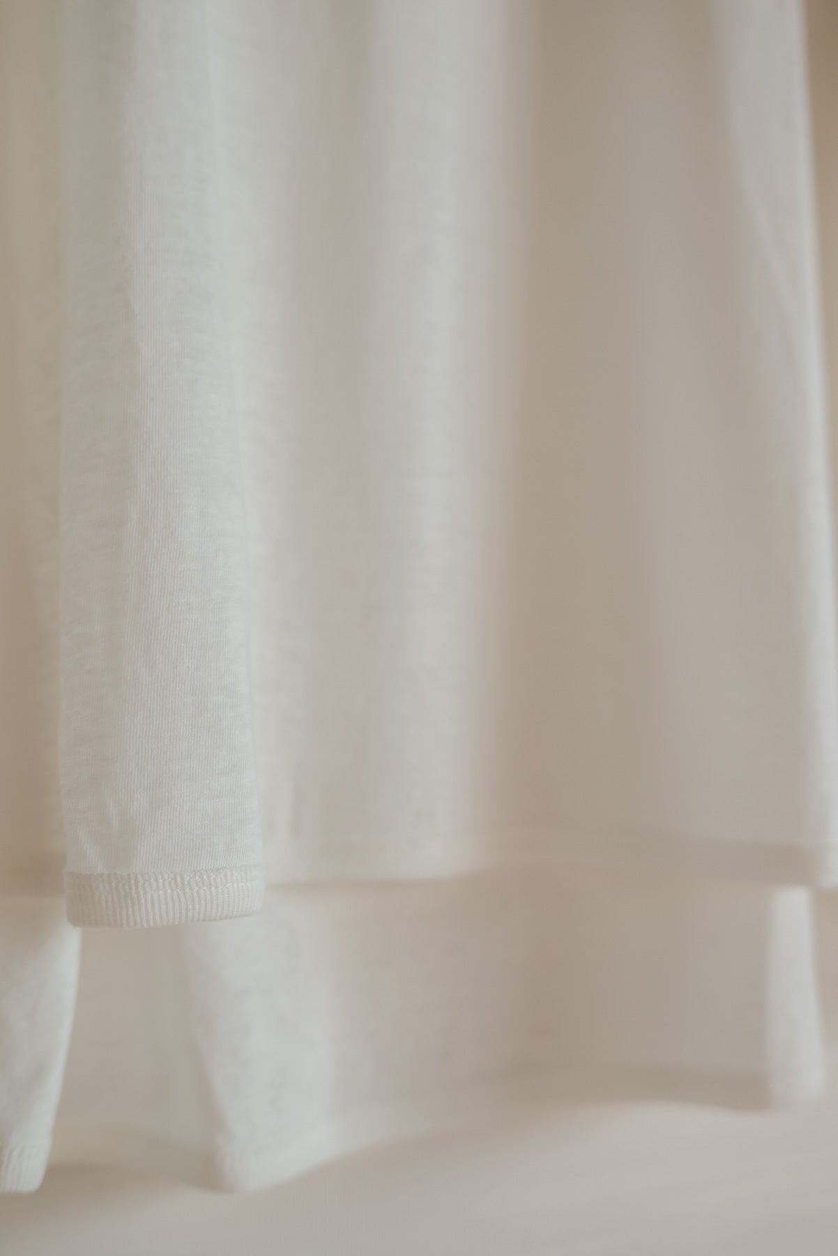 JAN-JAN VAN ESSCHE SHORT SLEEVE CREW NECK TEE ORGANIC COTTON LINEN OFF WHITE