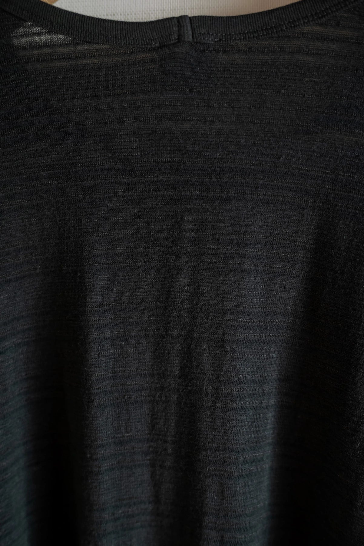 JAN-JAN VAN ESSCHE SHORT SLEEVE CREW NECK TEE RIPPLE JERSEY BLACK