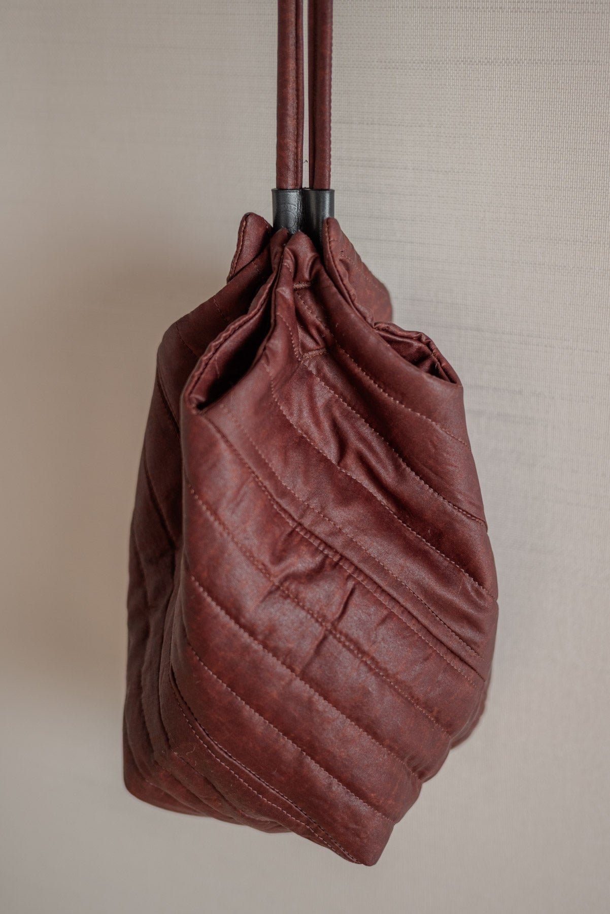 JAN-JAN VAN ESSCHE SMALL SPIRAL BAG OXBLOOD