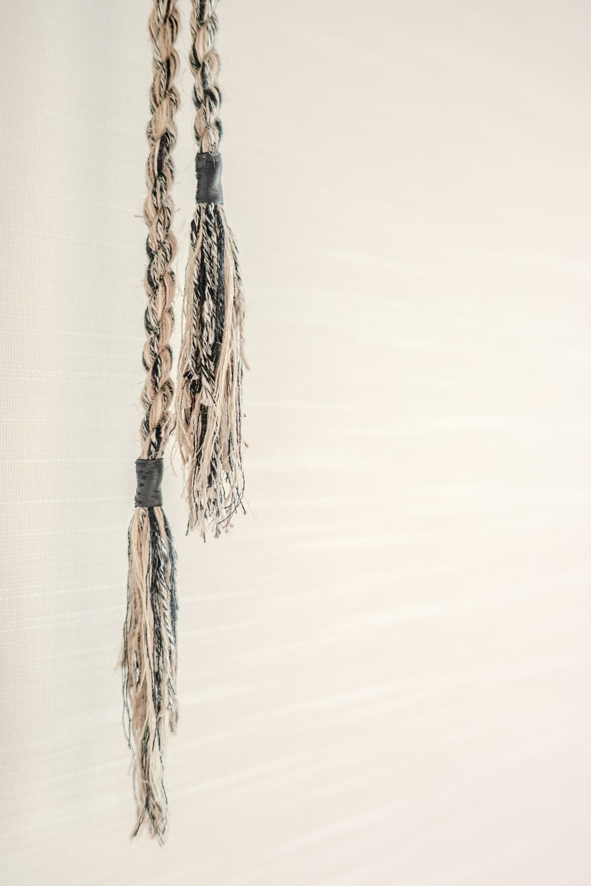 JAN-JAN VAN ESSCHE TWISTED ROPE BELT MIXED YARNS LIGHT