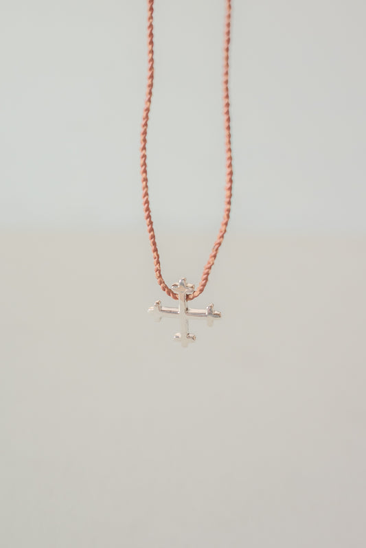 COLLIER CROIX DE LA COLLECTION ARGENT MARIA RUDMAN