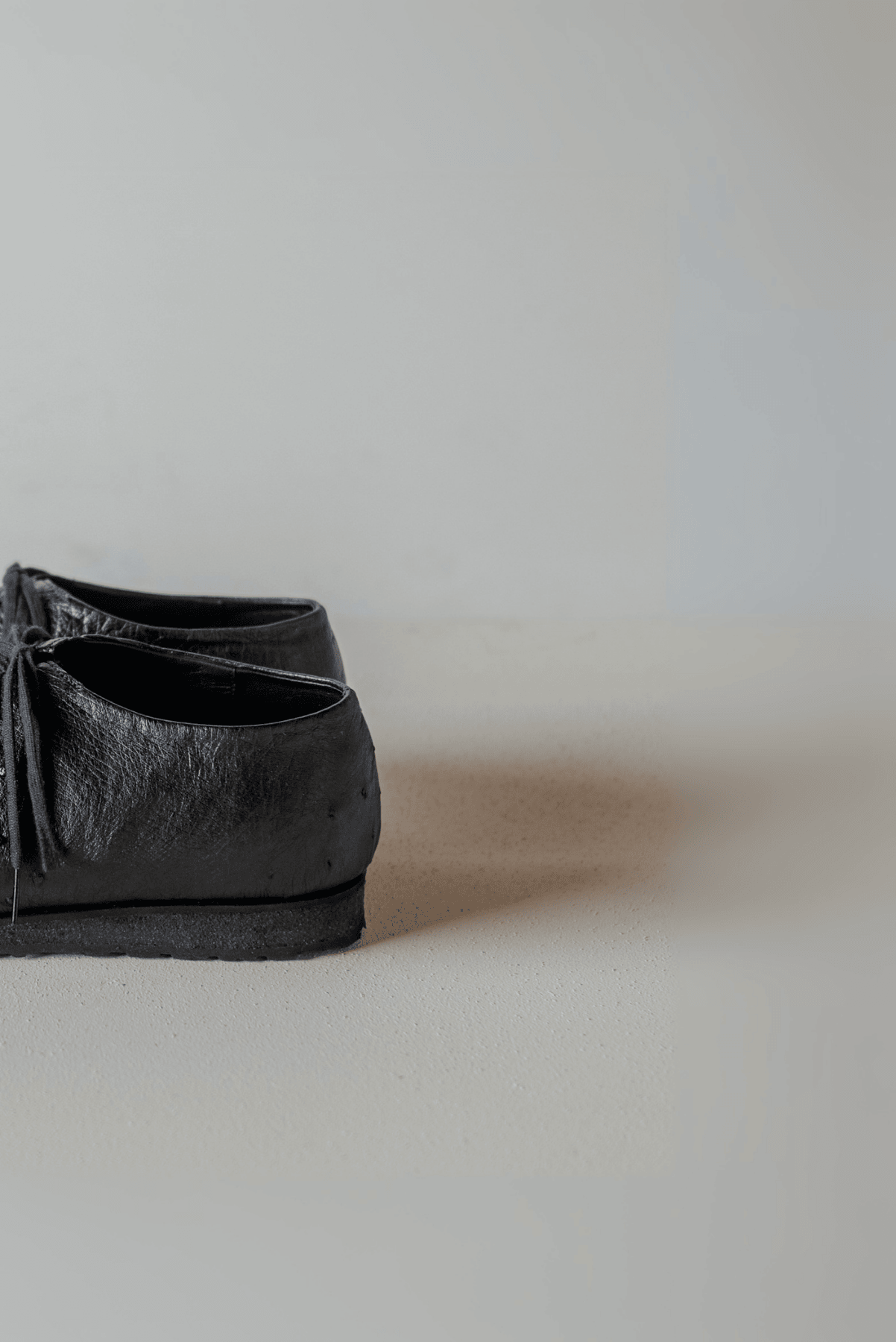 PETROSOLAUM DRAWSTRING SHOES BLACK