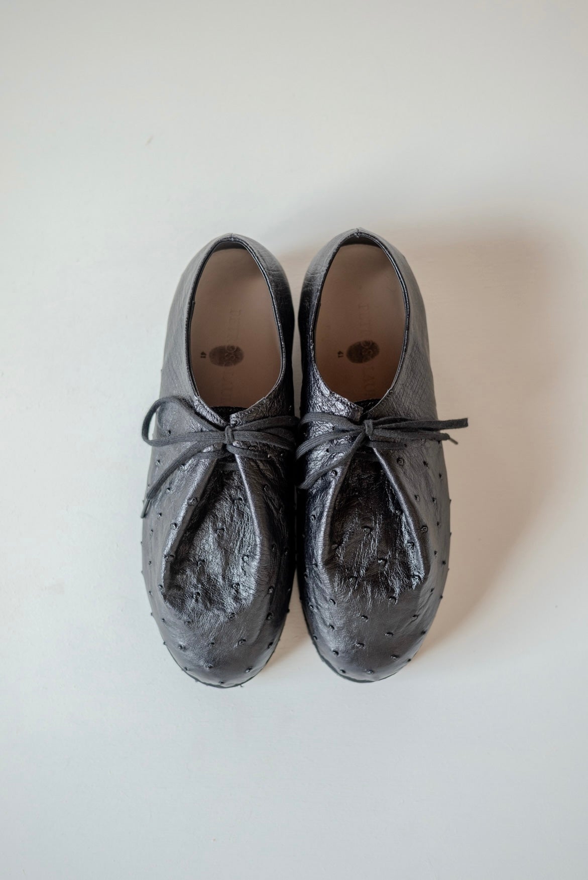 PETROSOLAUM DRAWSTRING SHOES BLACK