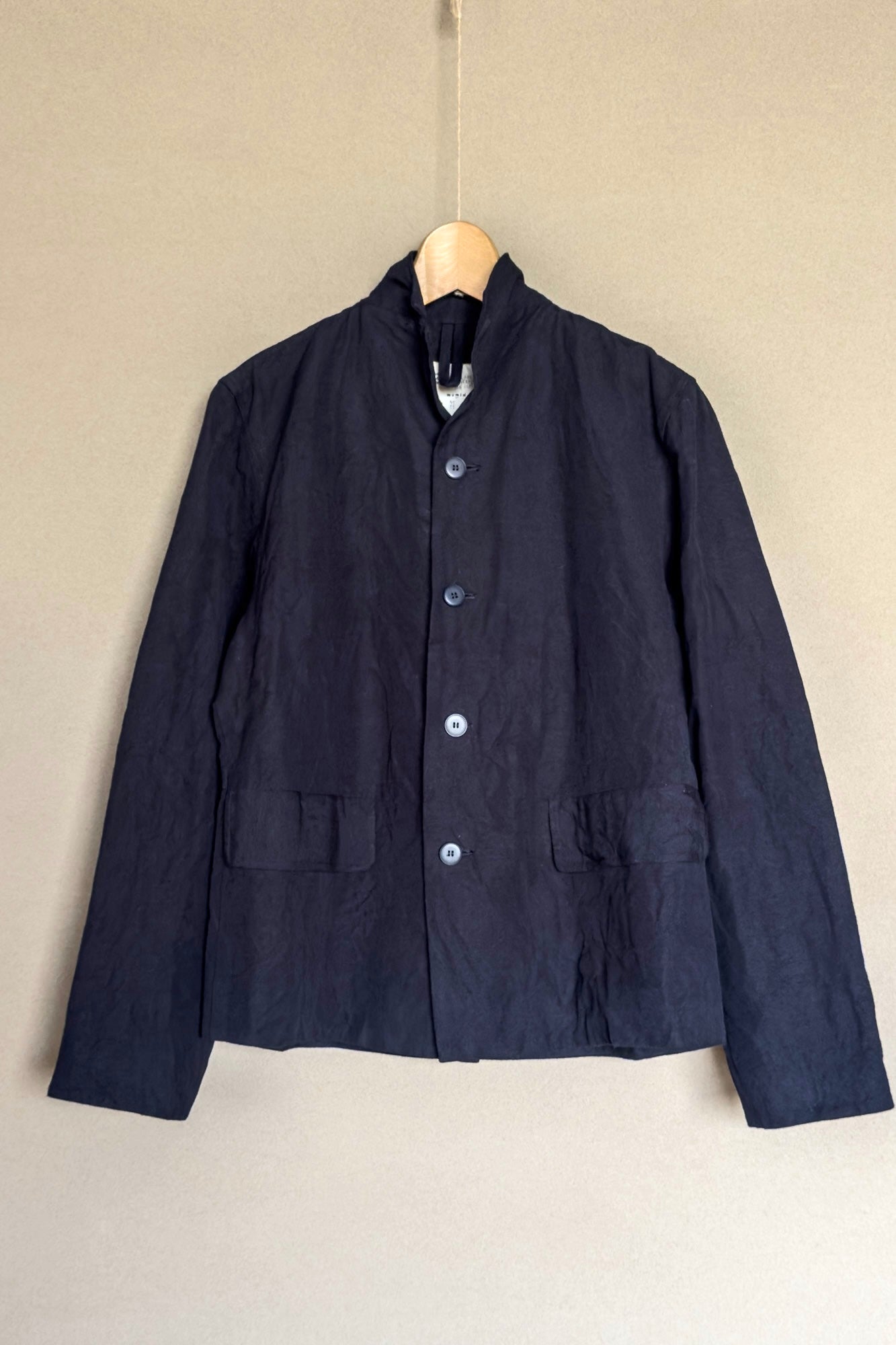 UNKRUID BAGGY BLAZER FRENCH SUITING CLOTH BLACK