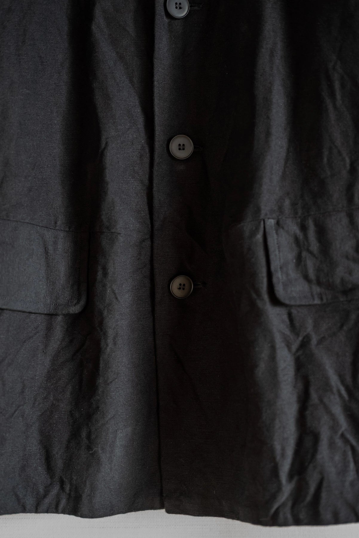 UNKRUID BAGGY BLAZER FRENCH SUITING CLOTH BLACK