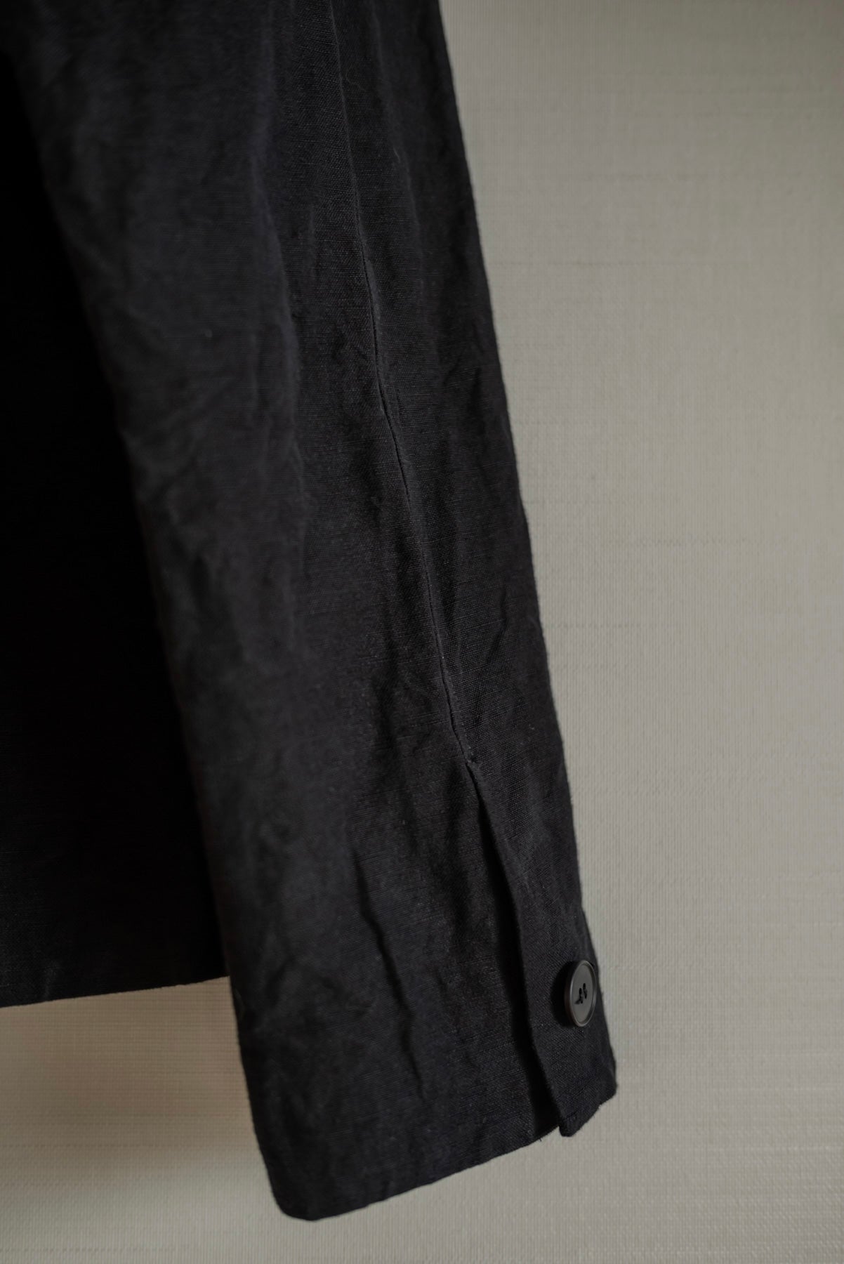 UNKRUID BAGGY BLAZER FRENCH SUITING CLOTH BLACK
