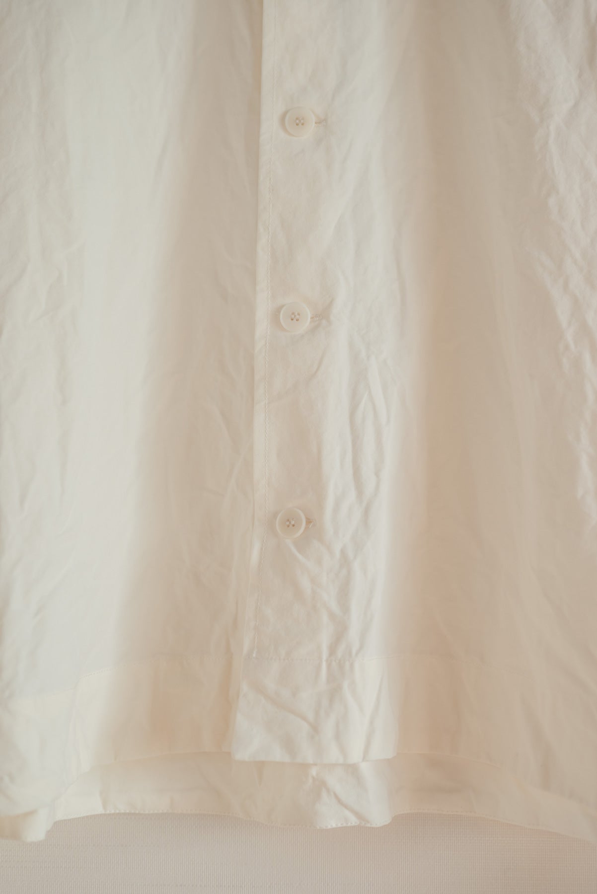 UNKRUID SMOCK CEREMONY SHIRT WASHI DENSE TYPEWRITER WHITE