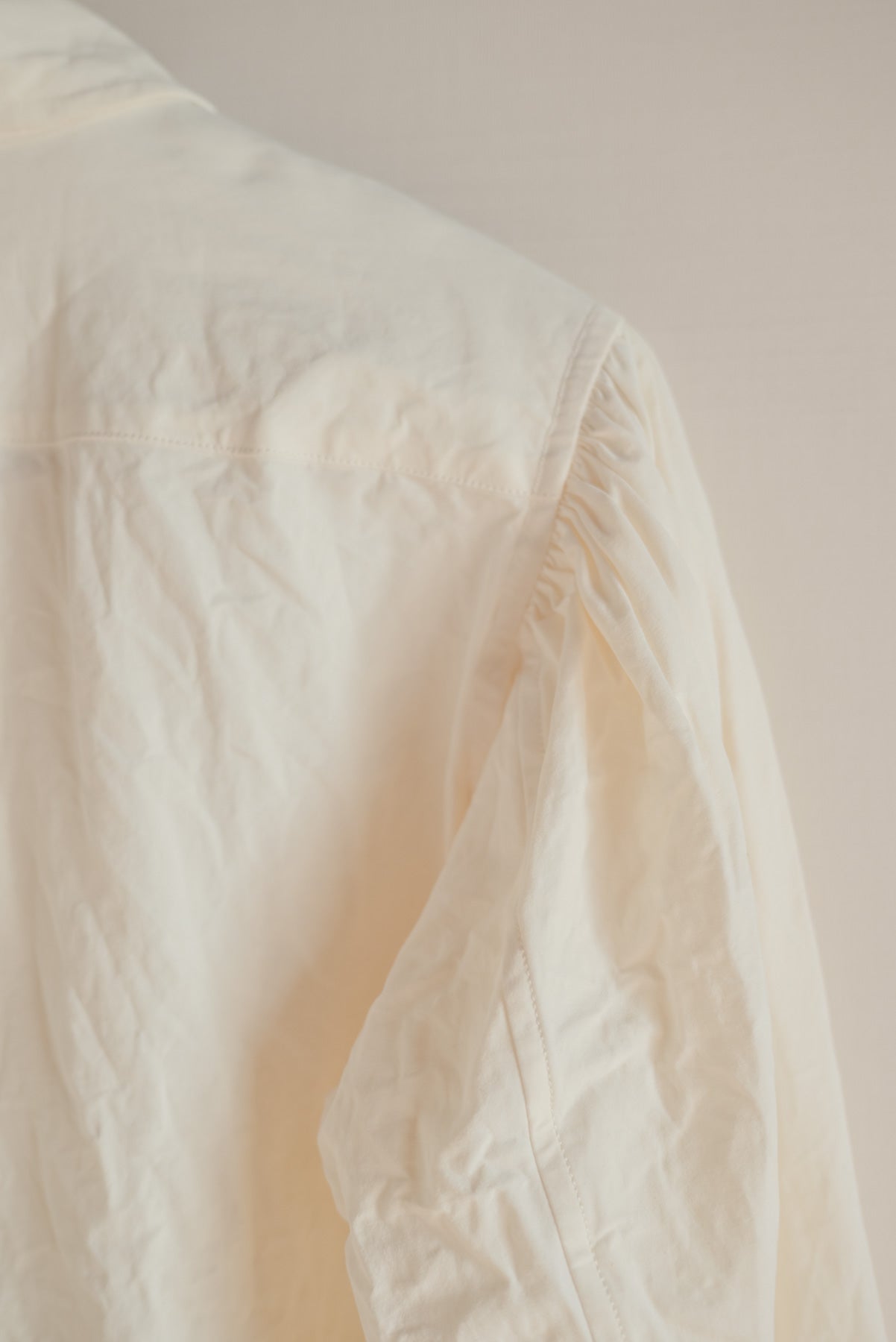 UNKRUID SMOCK CEREMONY SHIRT WASHI DENSE TYPEWRITER WHITE