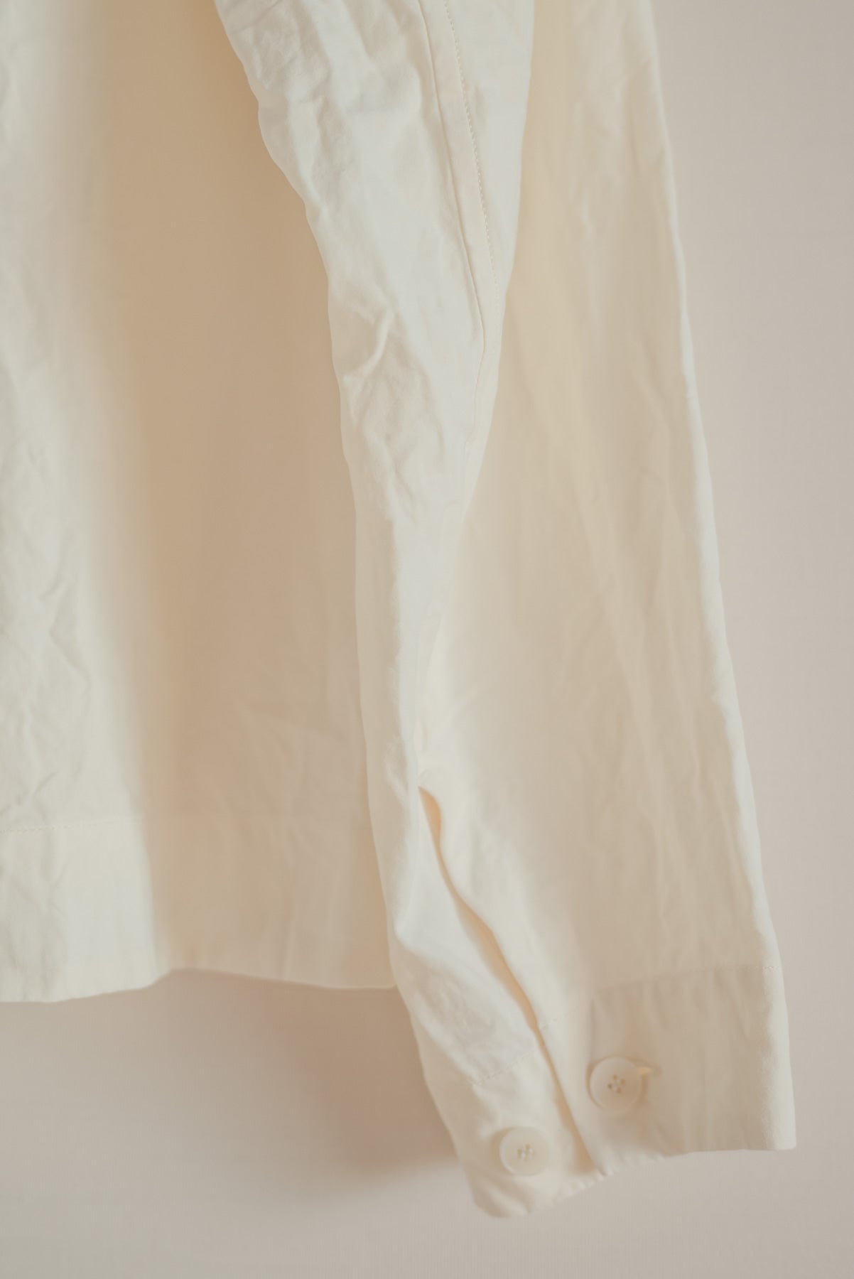 UNKRUID SMOCK CEREMONY SHIRT WASHI DENSE TYPEWRITER WHITE