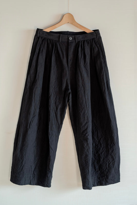 UNKRUID VISSCHERS PANTS FRENCH SUITING CLOTH BLACK