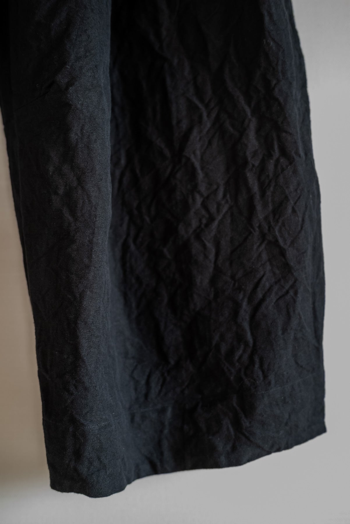 UNKRUID VISSCHERS PANTS FRENCH SUITING CLOTH BLACK