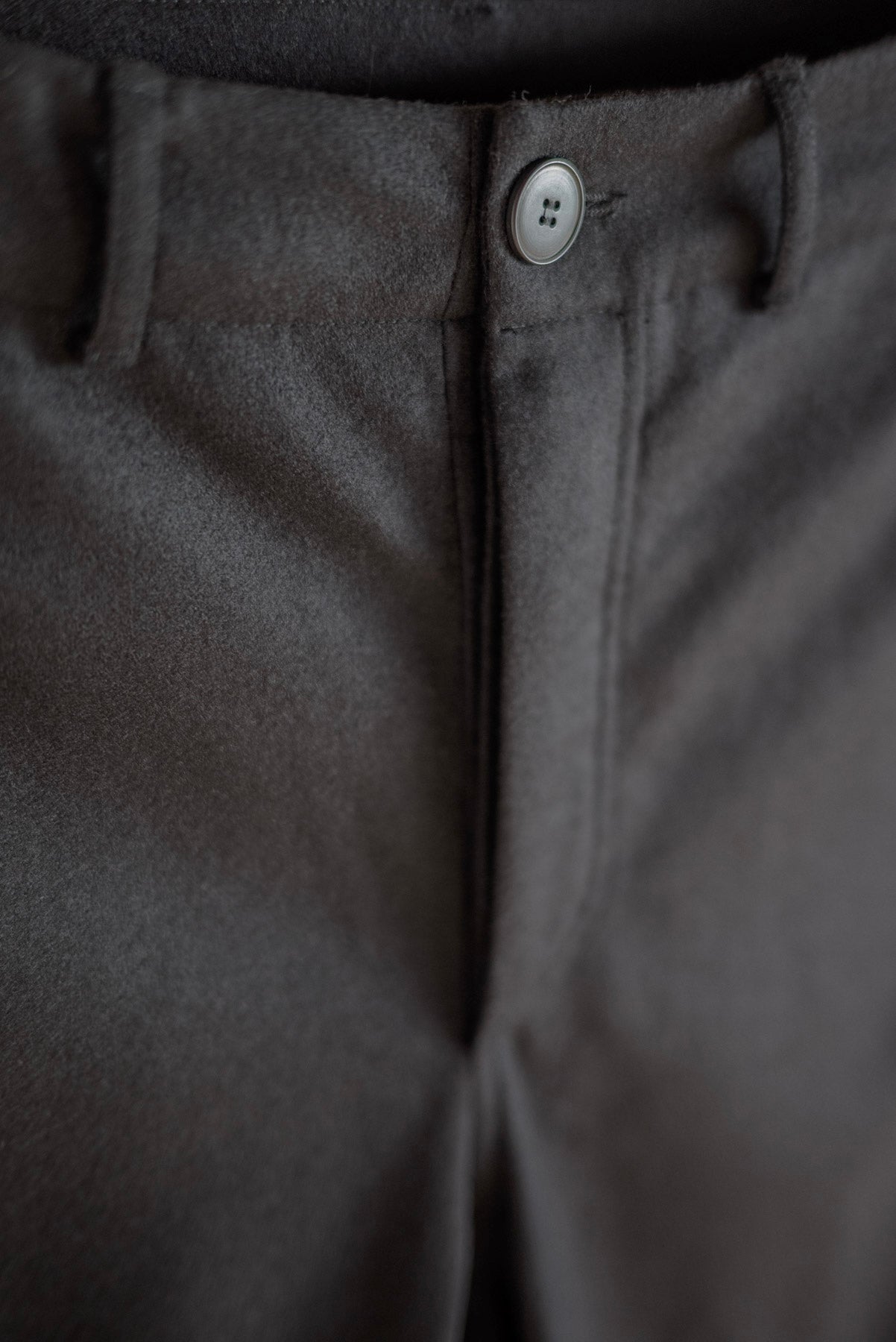 PANTALON LARGE UNKRUID EN LODEN FIN NOIR