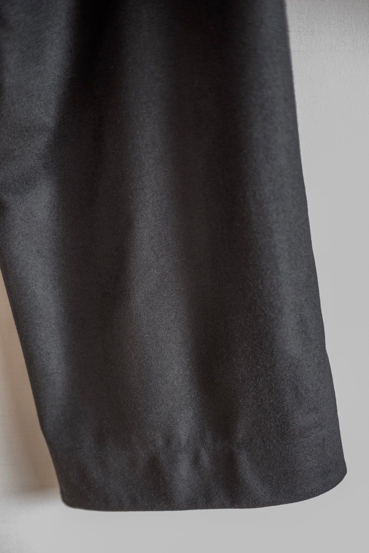 PANTALON LARGE UNKRUID EN LODEN FIN NOIR