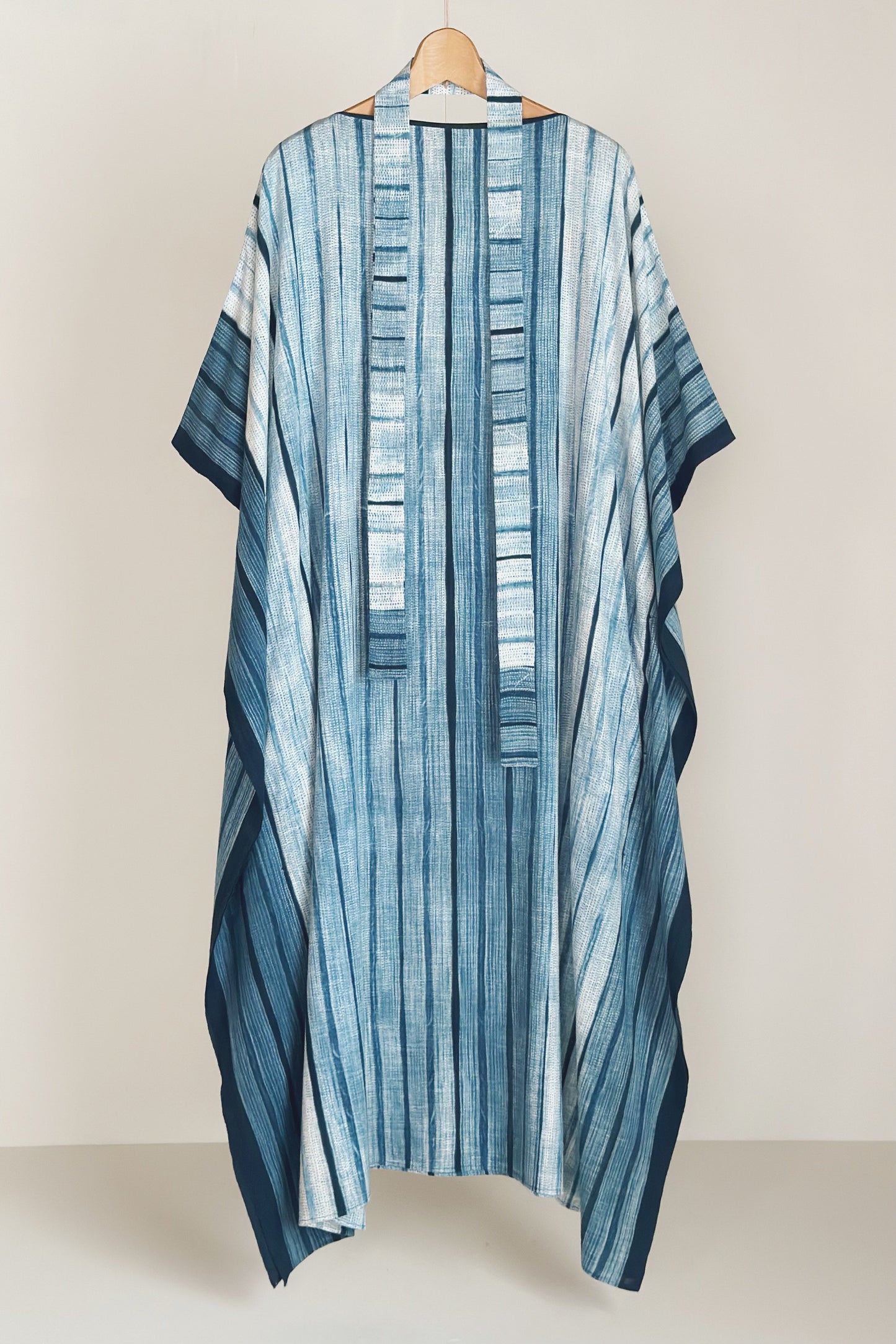 CAFTAN - INDIGO DYED HANDWOVEN - CRISTASEYA