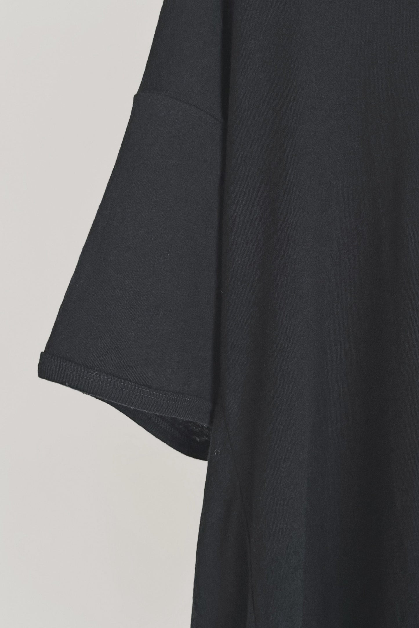 TEE#80 - COTTON LINEN JERSEY BLACK - JAN JAN VAN ESSCHE